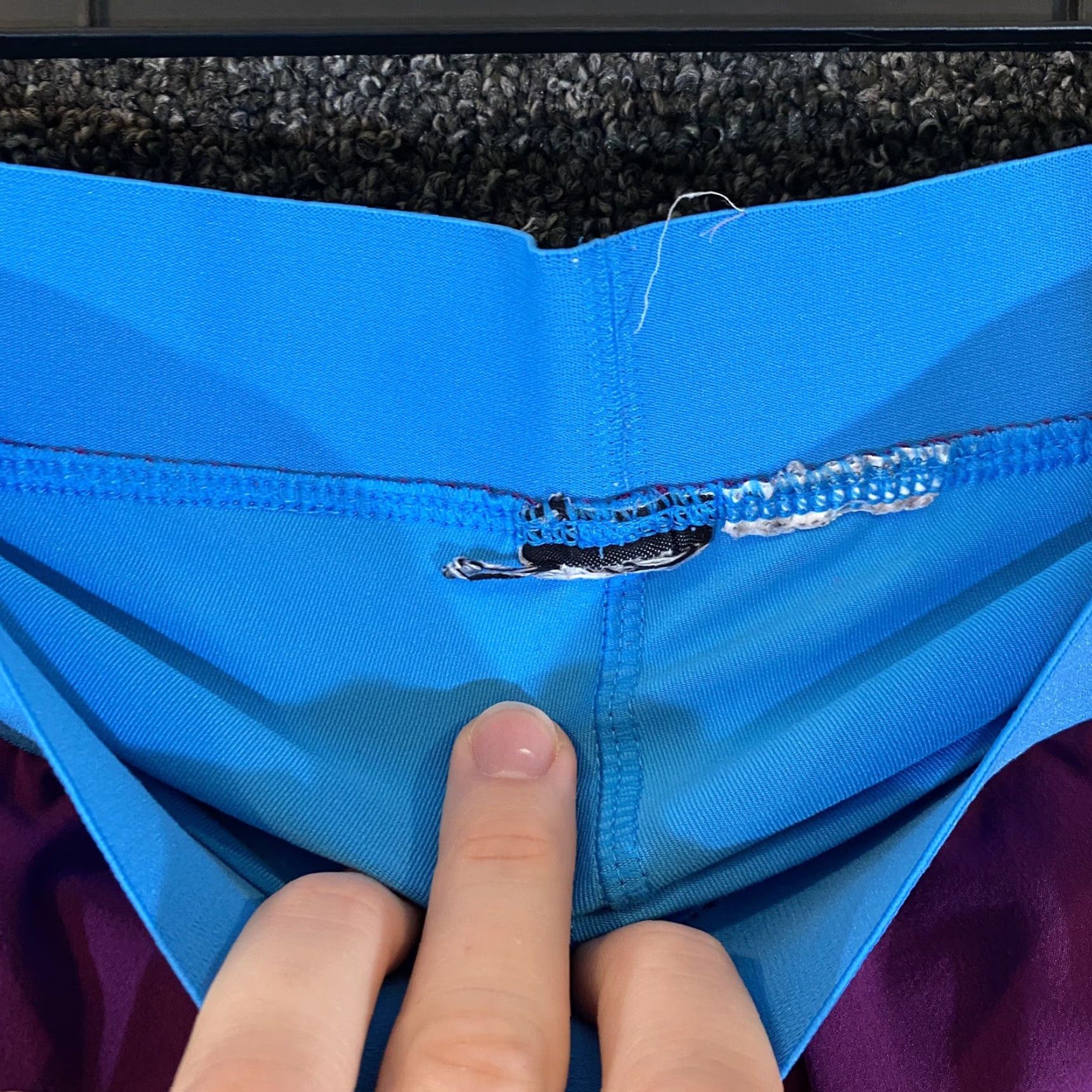 Nike Nike Shorts Womens Medium 30” Waist Lined Blue Purple 3” Inseam Running Workout Womens Size 32" / US 10 / IT 46 - 4 Thumbnail
