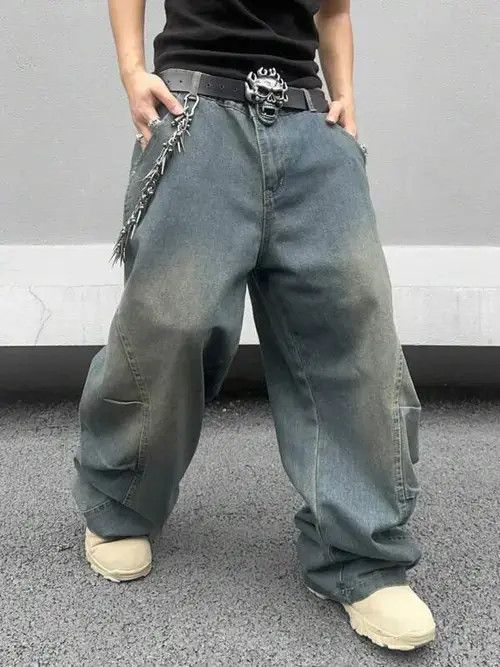 Jean Amamiya x Yuka Faded Baggy Denim Jeans Loose fit Size US 32 / EU 48 - 3 Thumbnail