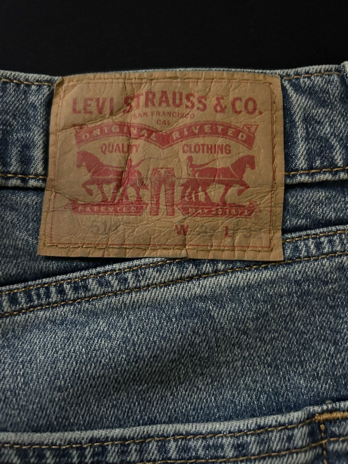 Levi's Levi 514 Straight Fit Jeans (31x32) Size US 31 - 3 Thumbnail