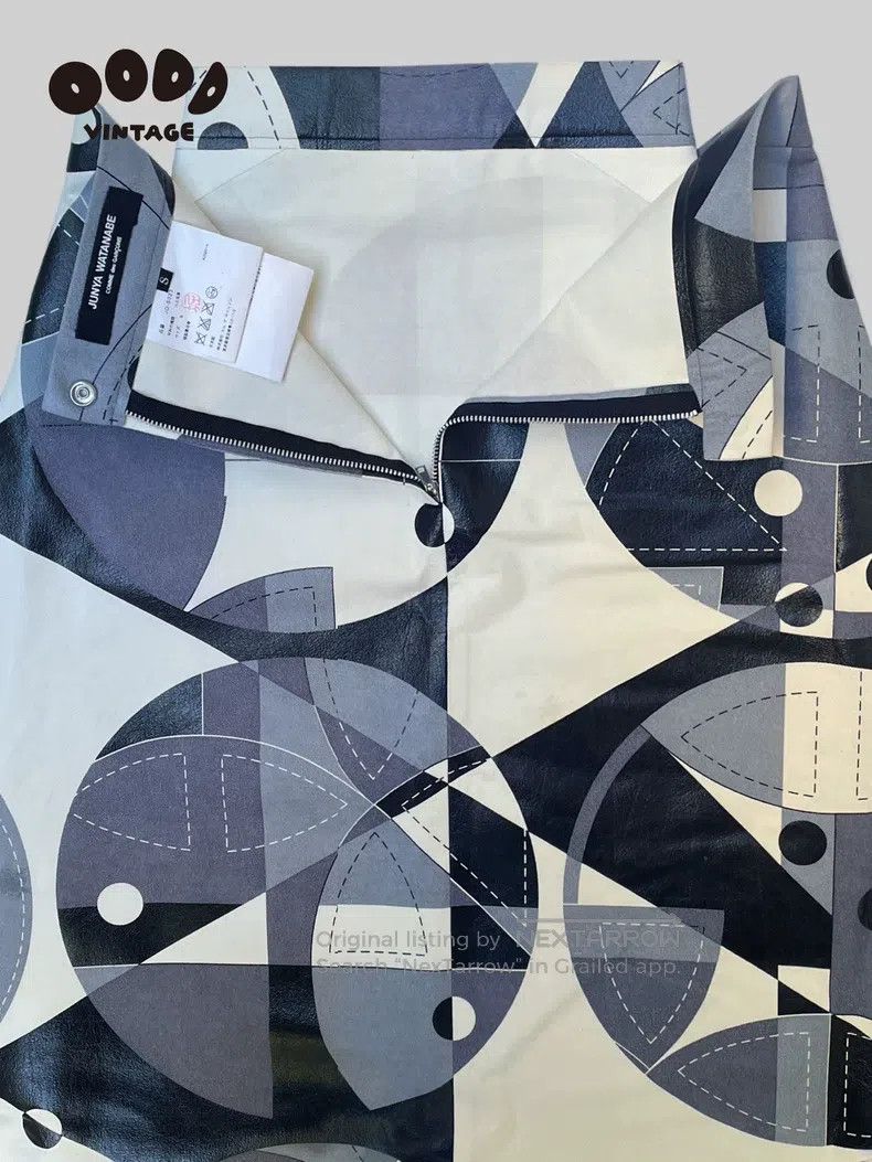 Junya Watanabe Junya Watanabe size S Geometric silhouette leather patchwo Size 23" - 5 Thumbnail
