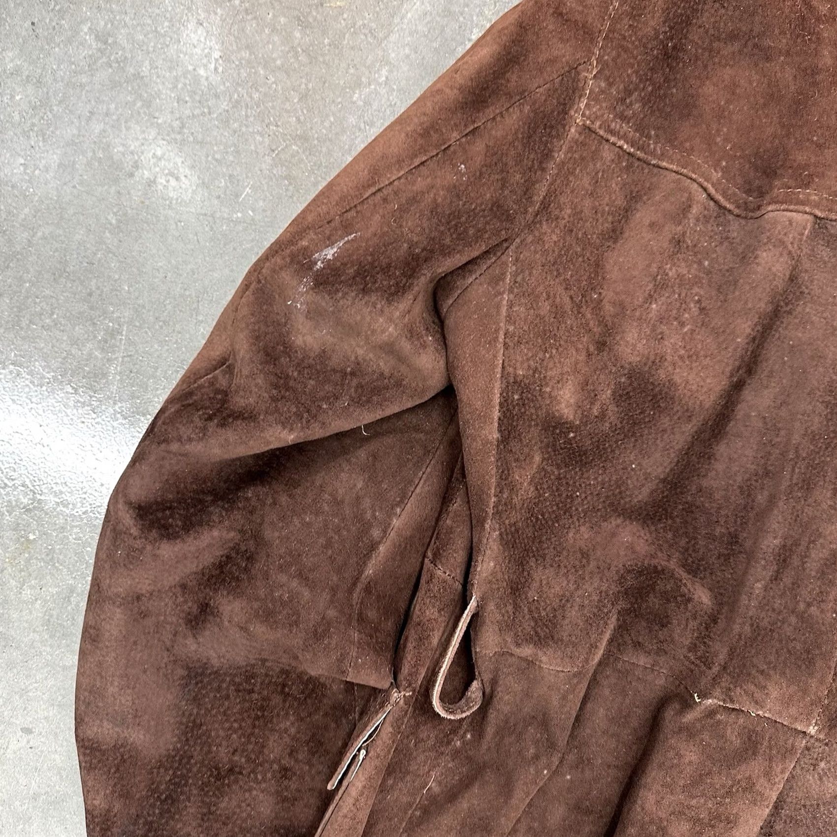 Vintage VINTAGE Towncraft Jacket Mens Sz 42 Large Dark Brown Leather Suede Long VTG JCPenney Jacket Men Conference Overcoat Size US XS / EU 42 / 0 - 6 Thumbnail