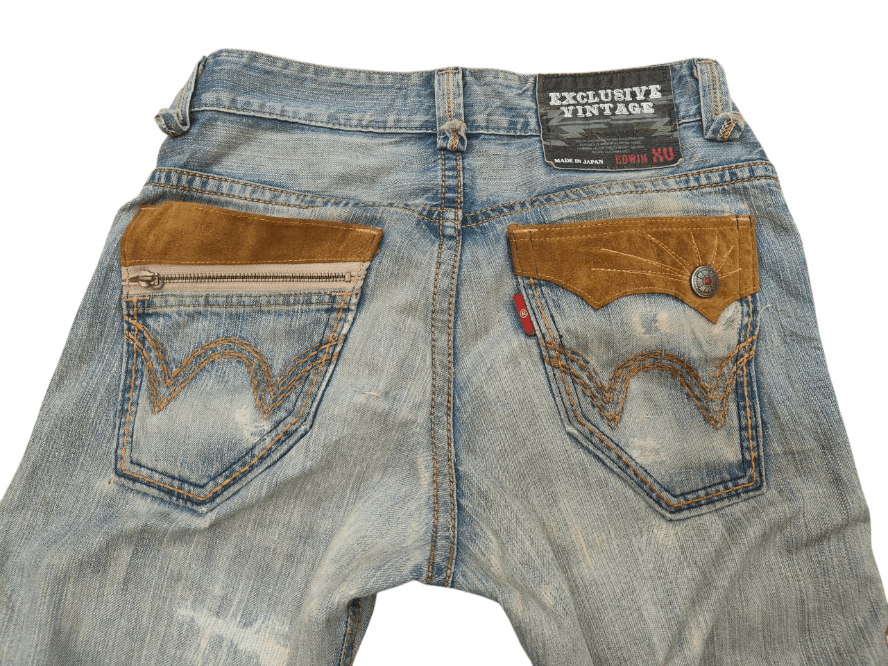 Vintage Vintage Edwin Ripped Distressed Denim Size US 30 / EU 46 - 6 Thumbnail