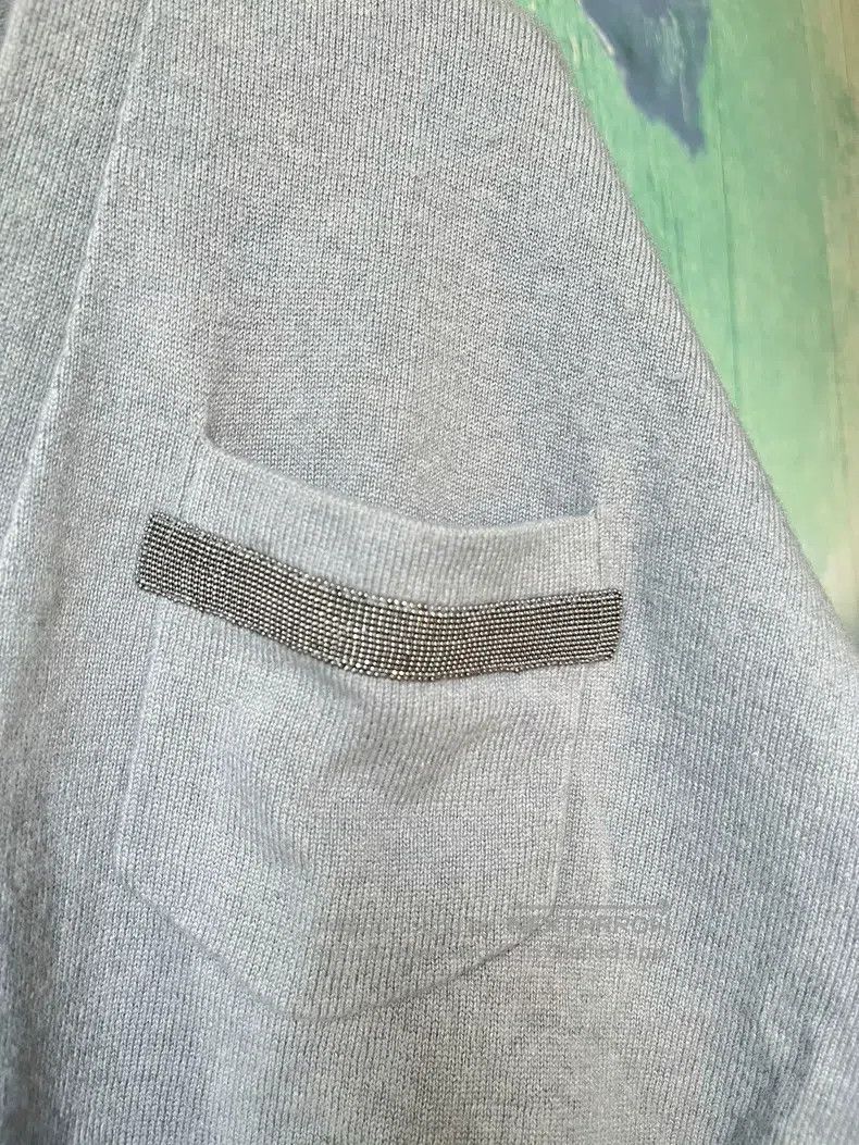 Brunello Cucinelli Brunello Cucinelli Beaded cashmere sweater cardigan Size S / US 4 / IT 40 - 2 Thumbnail
