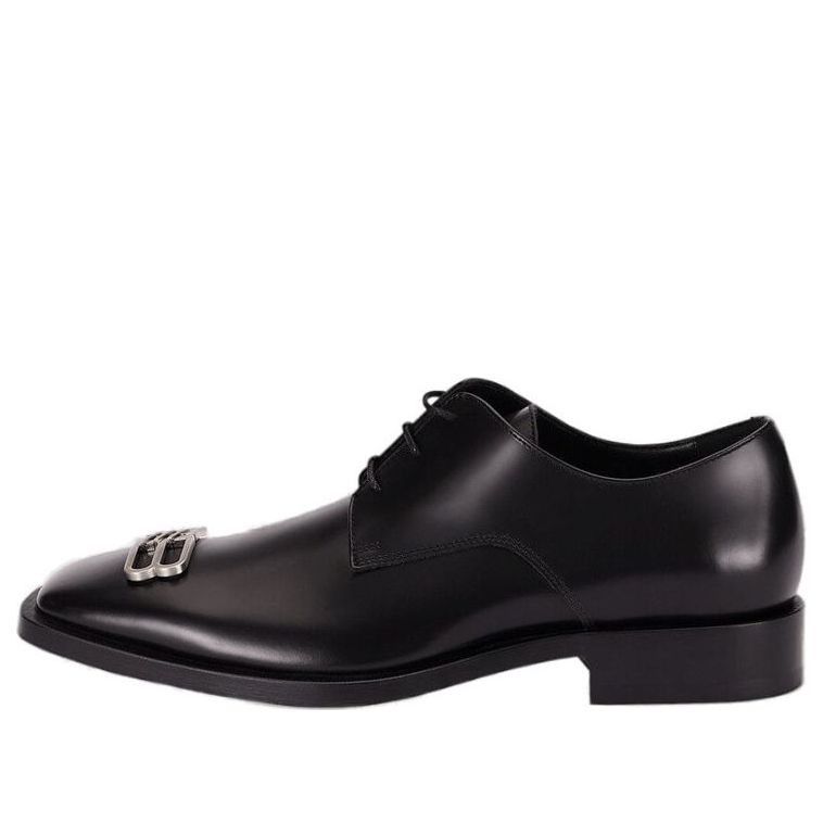 Balenciaga o1w1db10325 BB Icon Rim Derbie Shoes in Black Size US 8 / EU 41 - 2 Thumbnail