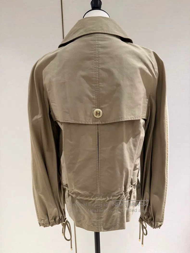 Chanel Chanel Khaki-coloured short lace-uing windbreaker Size XS / US 0-2 / IT 36-38 - 2 Thumbnail