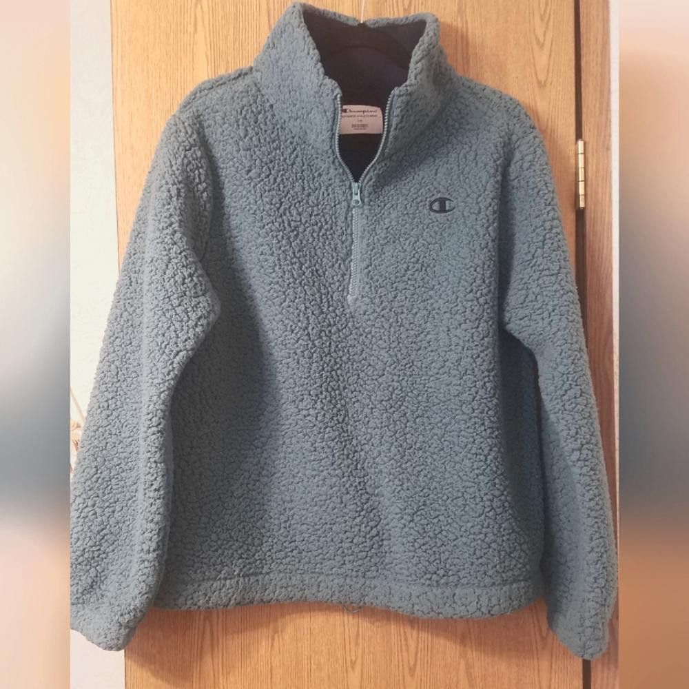Champion Champion Blue and Teal Sherpa Size Large Size L / US 10 / IT 46 - 1 Thumbnail