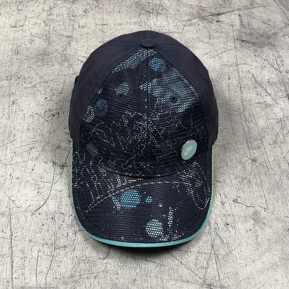 Nike × Vintage Vintage Y2K Nike Multicolour Mesh Logo Drill Cap Size ONE SIZE - 3 Thumbnail