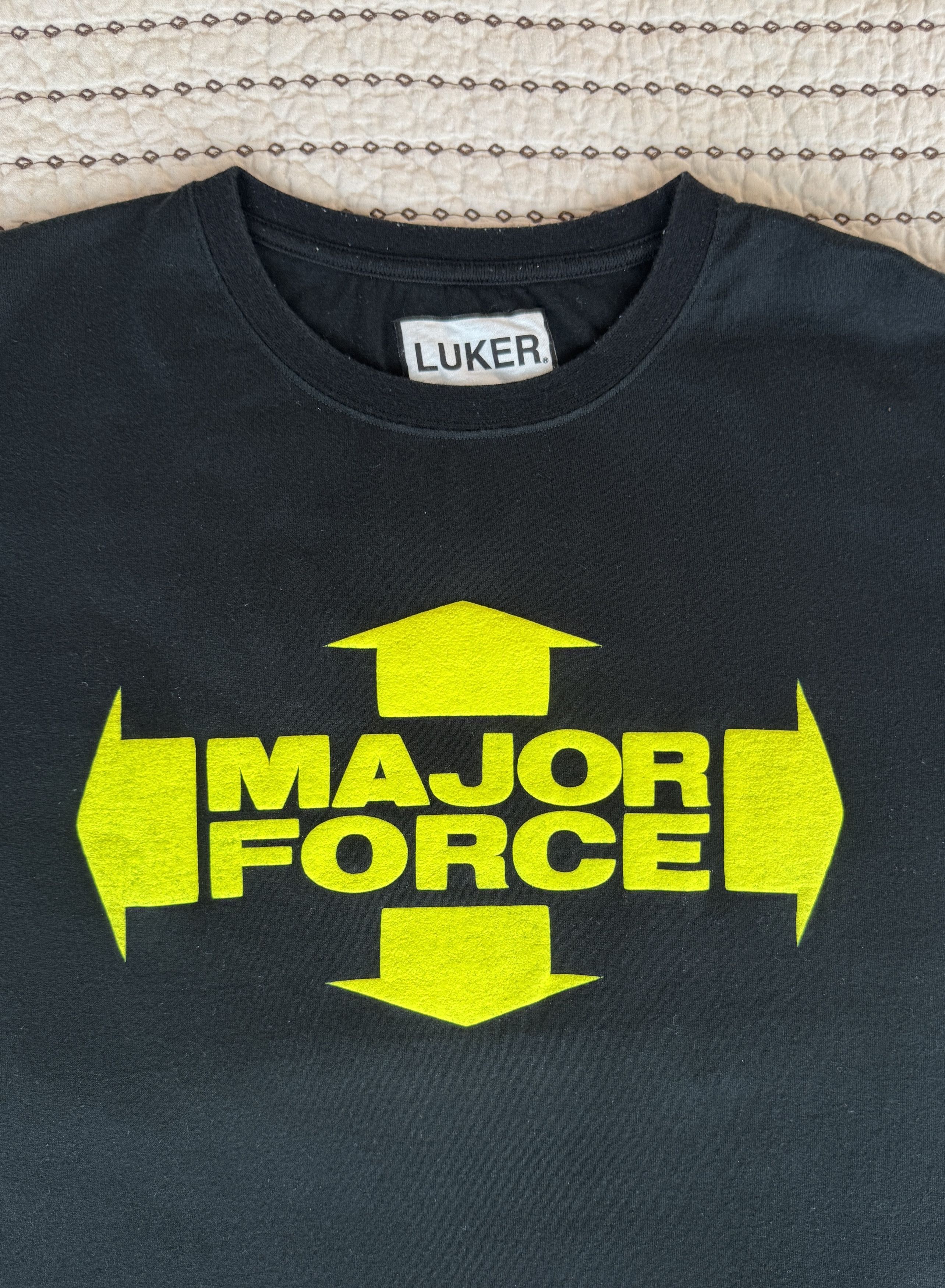 Japanese Brand MAJOR FORCE LOGO T-SHIRT MF INTERNATIONAL BLACK YELLOW MED Size US M / EU 48-50 / 2 - 3 Thumbnail