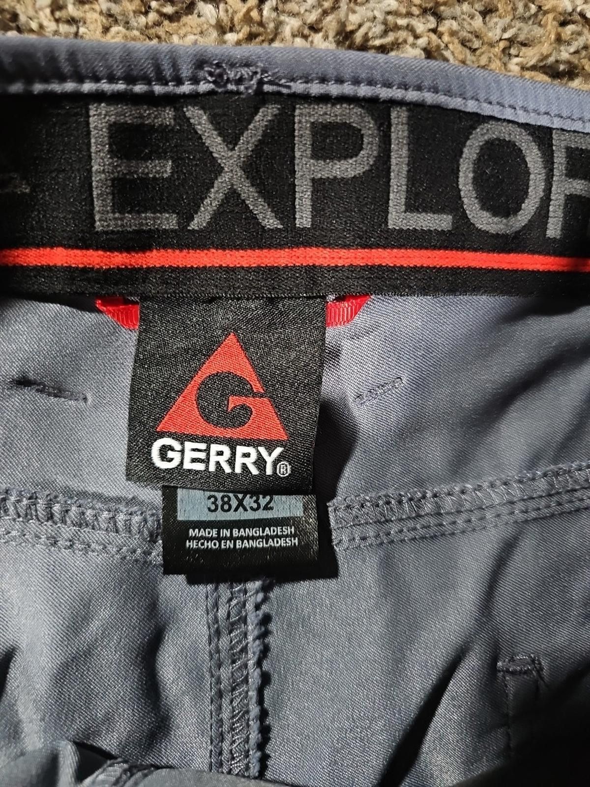 Le Grande Bleu (L.G.B.) Gerry 38x32 Outdoor Hiking Pants Blue Gray Small Burn Size US 38 / EU 54 - 3 Thumbnail