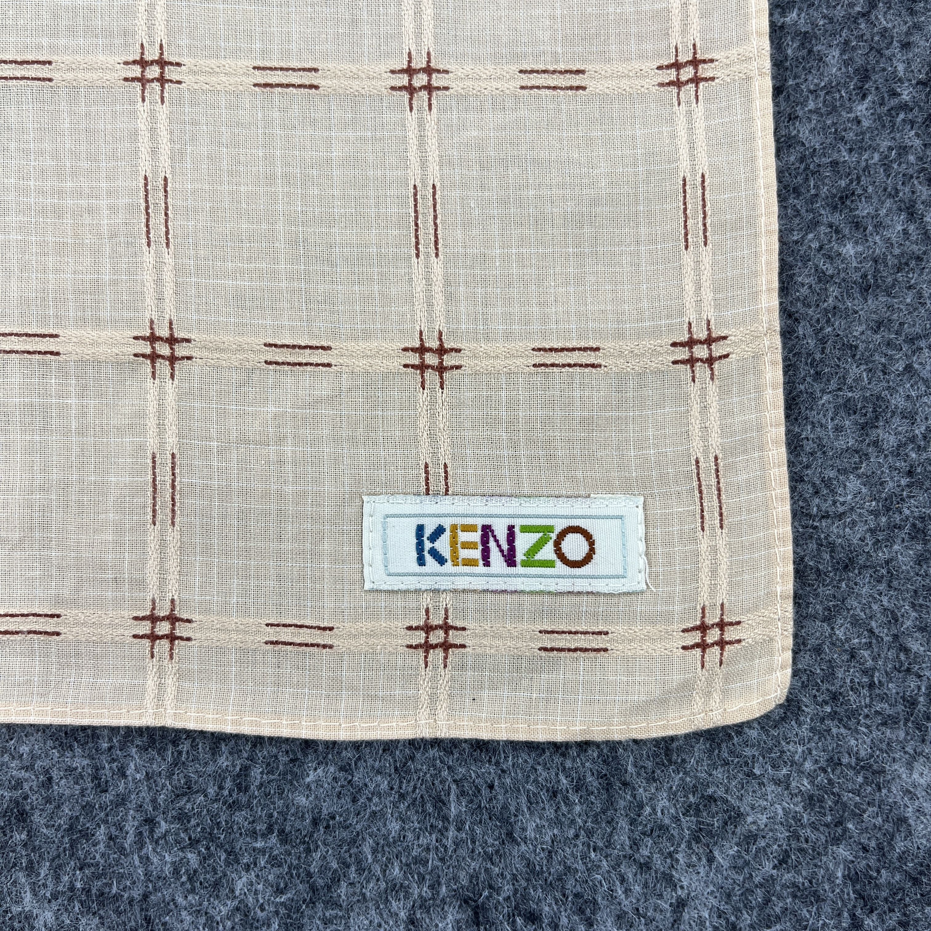 Kenzo × Vintage Kenzo Handkerchief Bandana Neckerchief B762 Size ONE SIZE - 3 Thumbnail