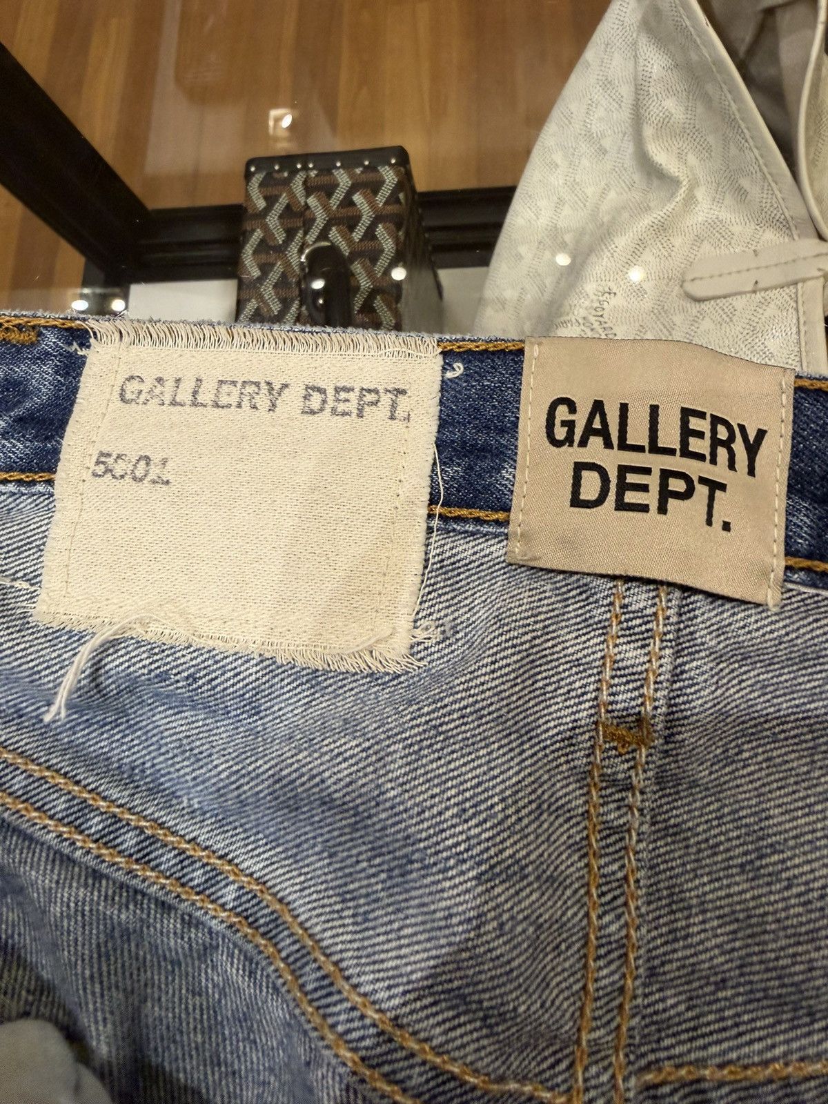 Gallery Dept. Gallery Dept Straight Leg Painted Denim Jeans Size US 37 - 4 Thumbnail