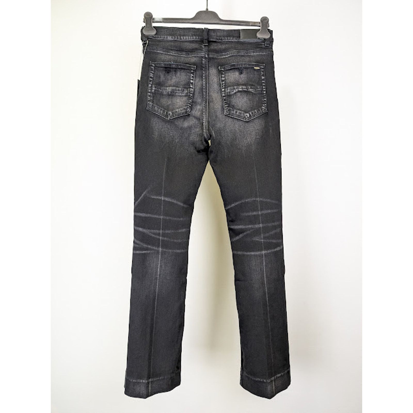 Amiri o1rshd1 Stacked Flare Jeans in Aged Black Size US 30 / EU 46 - 13 Thumbnail