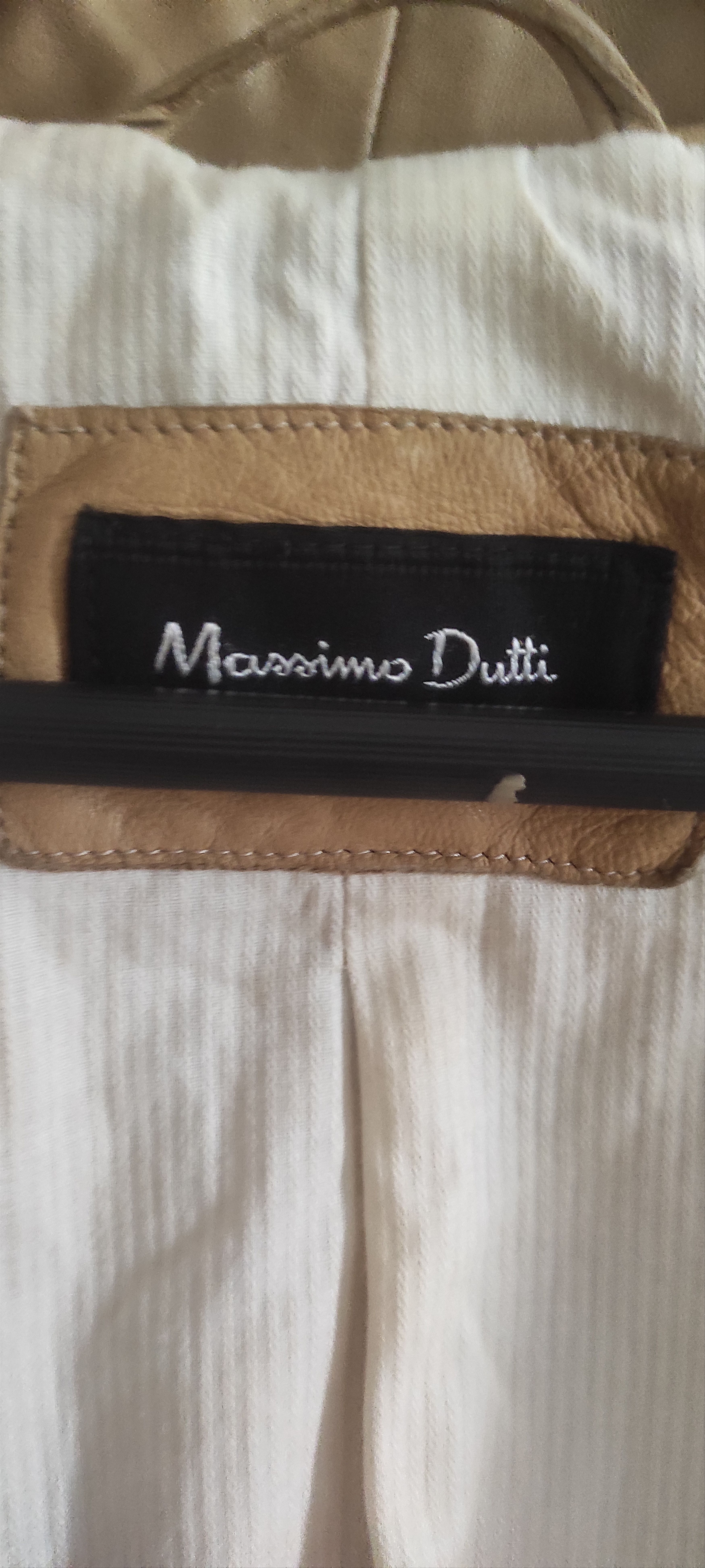 Massimo Dutti Massimo Dutti Sheepskin Soft Leather Tan Moto Jacket Size S / US 4 / IT 40 - 12 Thumbnail