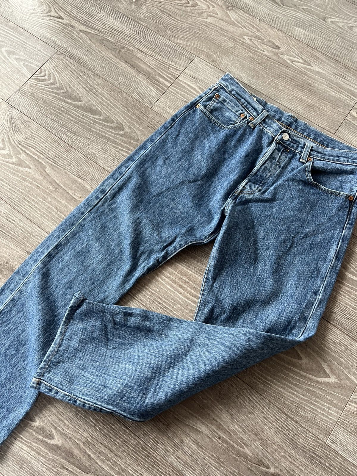 Levi's ‼️LEVIS PREMIUM Quality 501 Salvage DENIM Classic Jeans‼️ Size US 32 / EU 48 - 8 Thumbnail