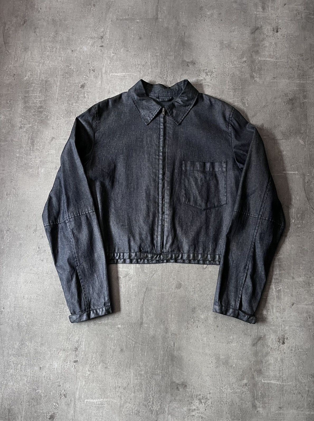 Carol Christian Poell Carol Christian Poell denim polyurethane waxed jacket 90s Size US M / EU 48-50 / 2 - 1 Thumbnail