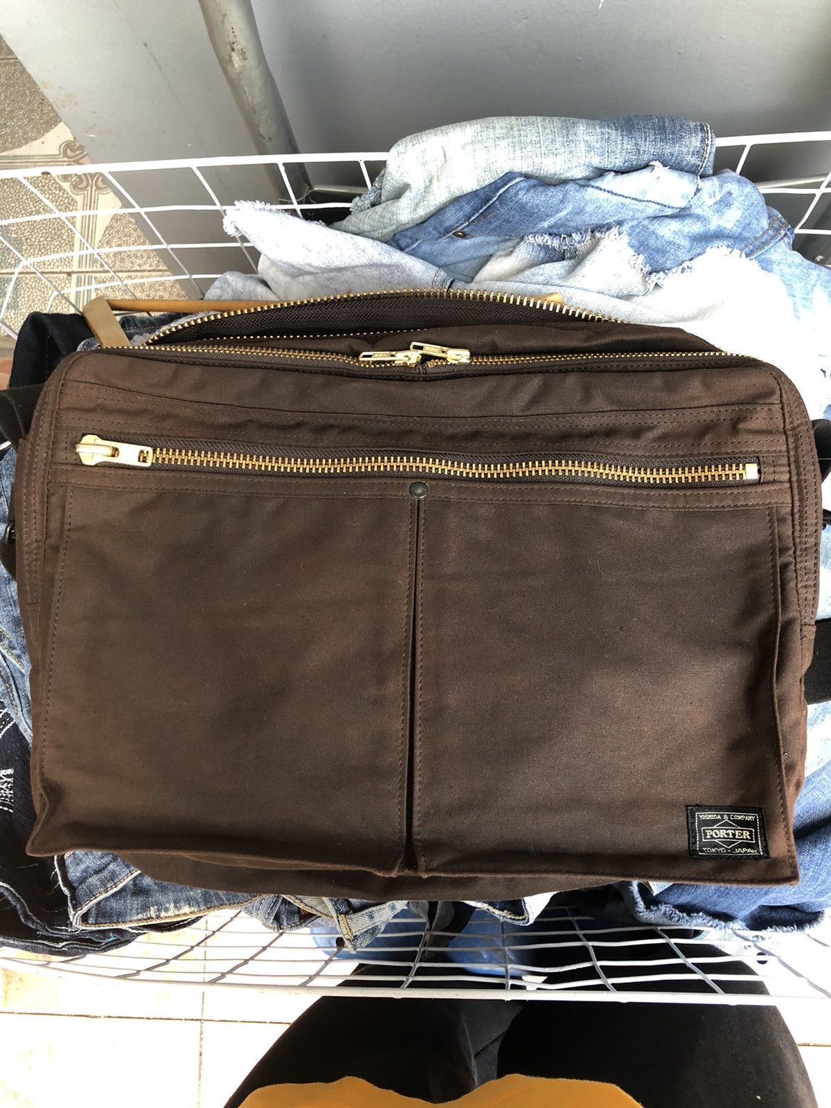Porter Porter Double Shoulder Brown Bag Size ONE SIZE - 11 Thumbnail