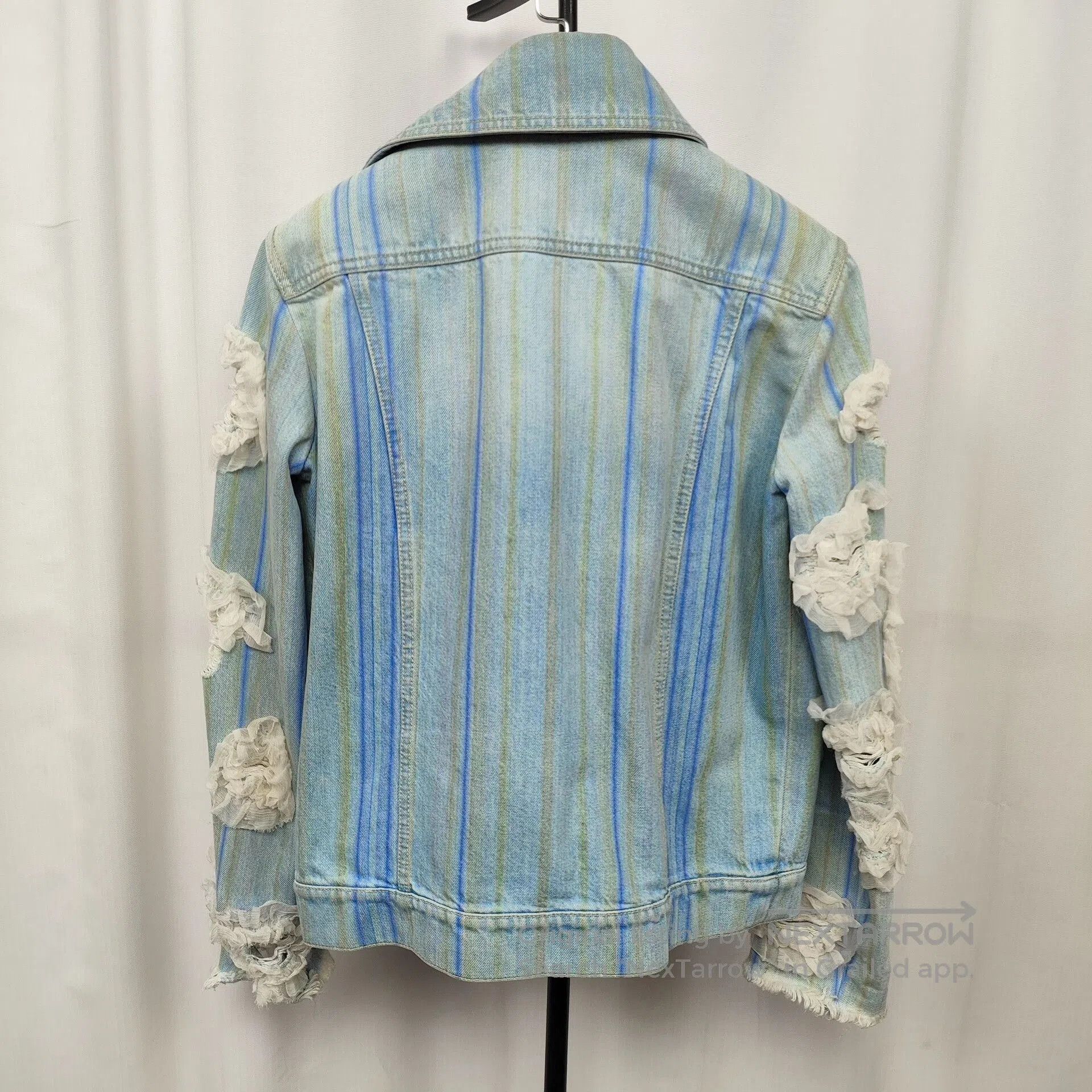 Chanel Chanel 18S Waterfall Denim Jacket. Size XS / US 0-2 / IT 36-38 - 2 Thumbnail