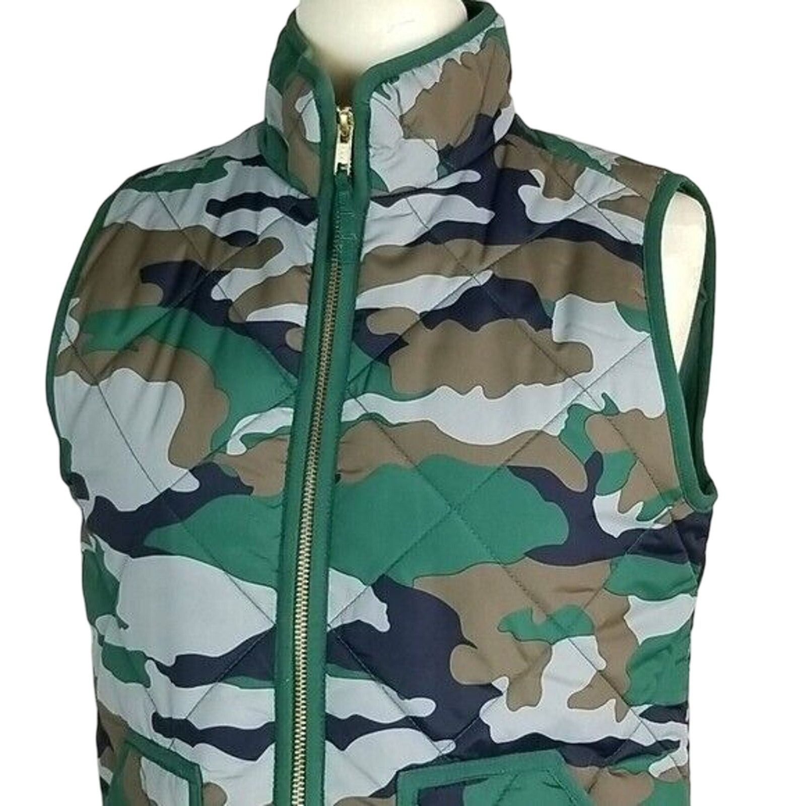 J.Crew J. Crew Mercantile Womens Camo Quilted Puffer Vest Gorpcore Size XS / US 0-2 / IT 36-38 - 2 Thumbnail