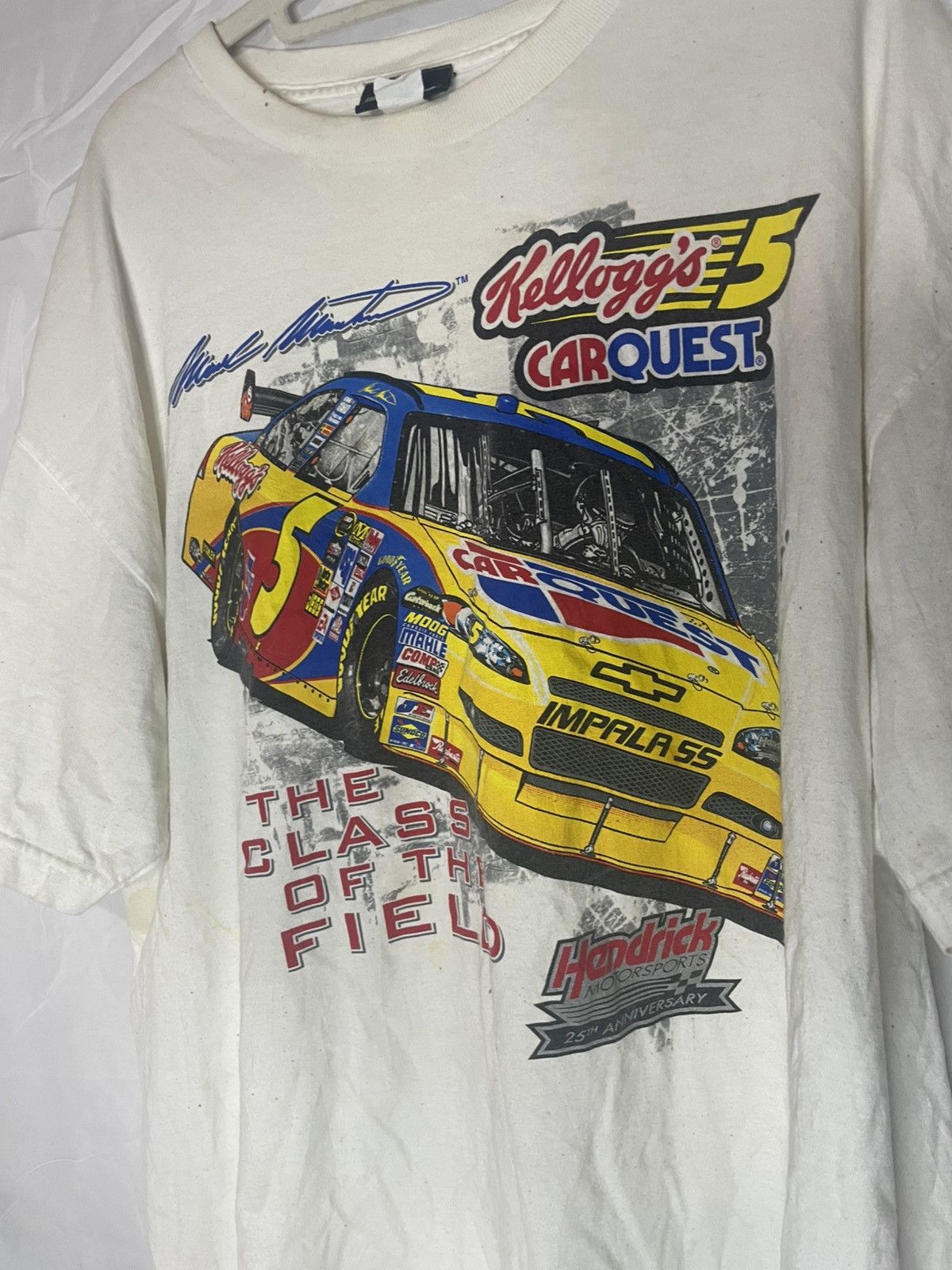 NASCAR 2009 Vintage Kelloggs Tony The Tiger X Nascar Tee Shirt Size US XL / EU 56 / 4 - 3 Thumbnail