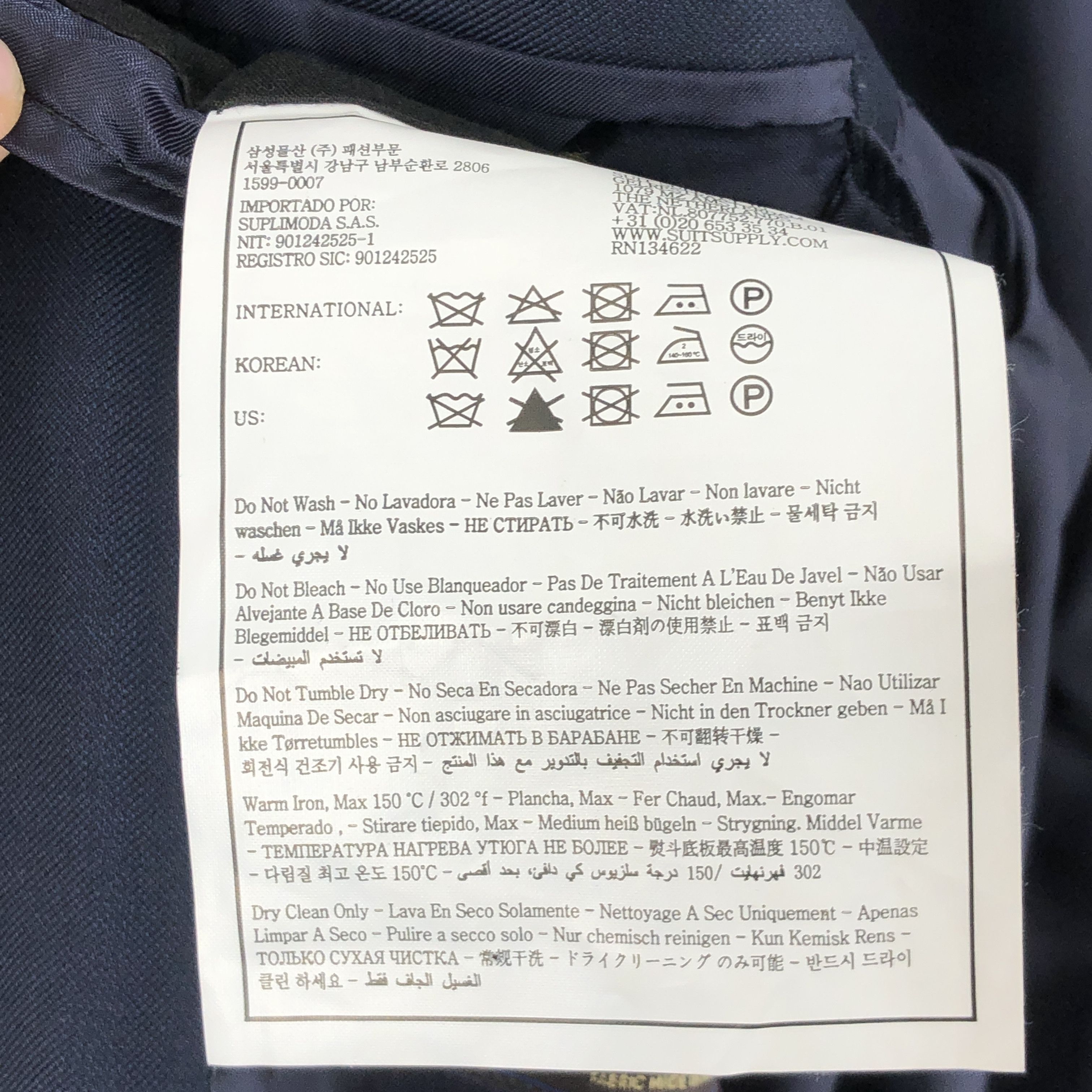 Suitsupply Lazio Single Breasted Wool Blazer Size EU:50; UK:40; US:40S Size 40S - 10 Thumbnail