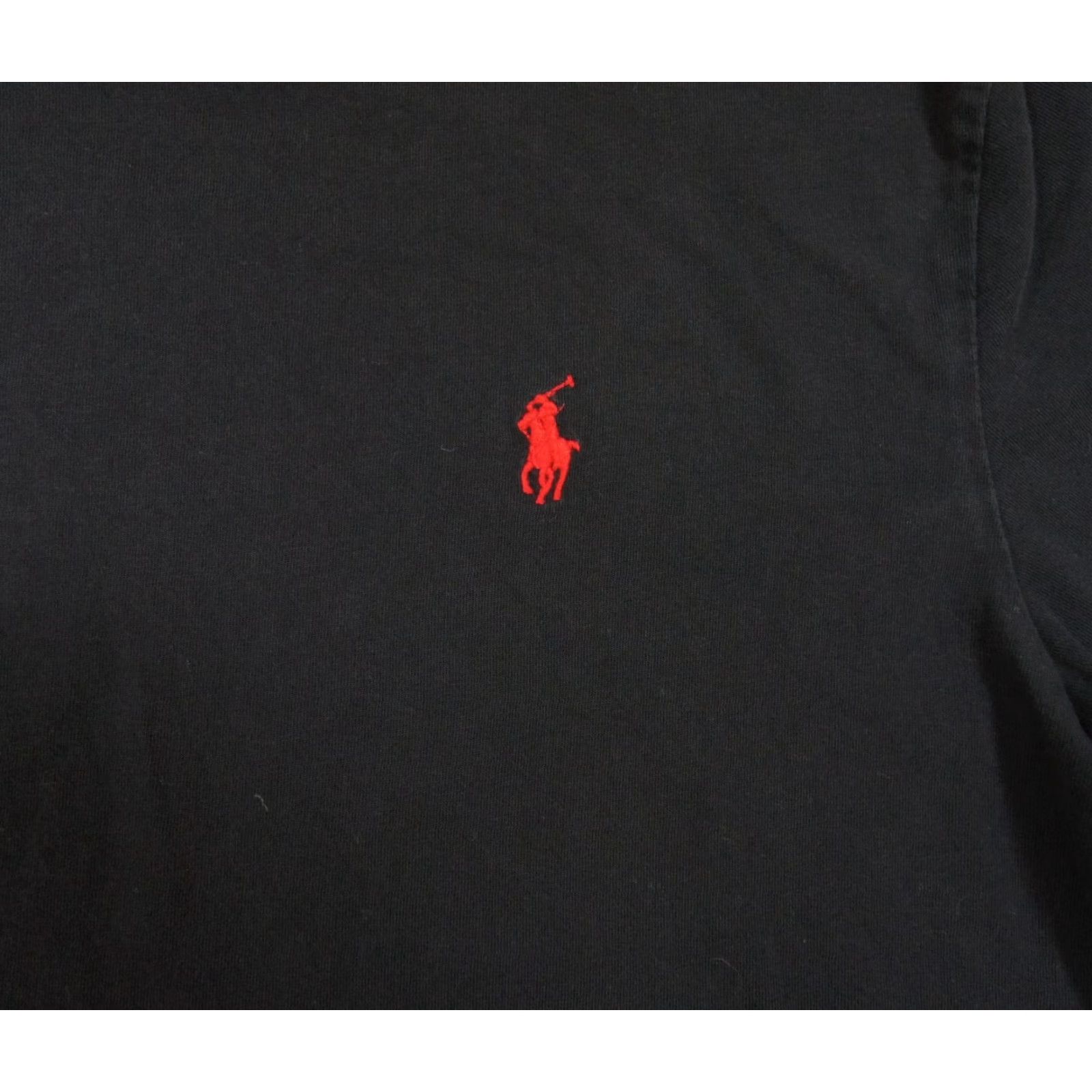 Polo Ralph Lauren Polo Ralph Lauren Black V-Neck Shirt Mens Medium Short Sleeve Cotton Preppy Pony Logo Size US M / EU 48-50 / 2 - 3 Thumbnail