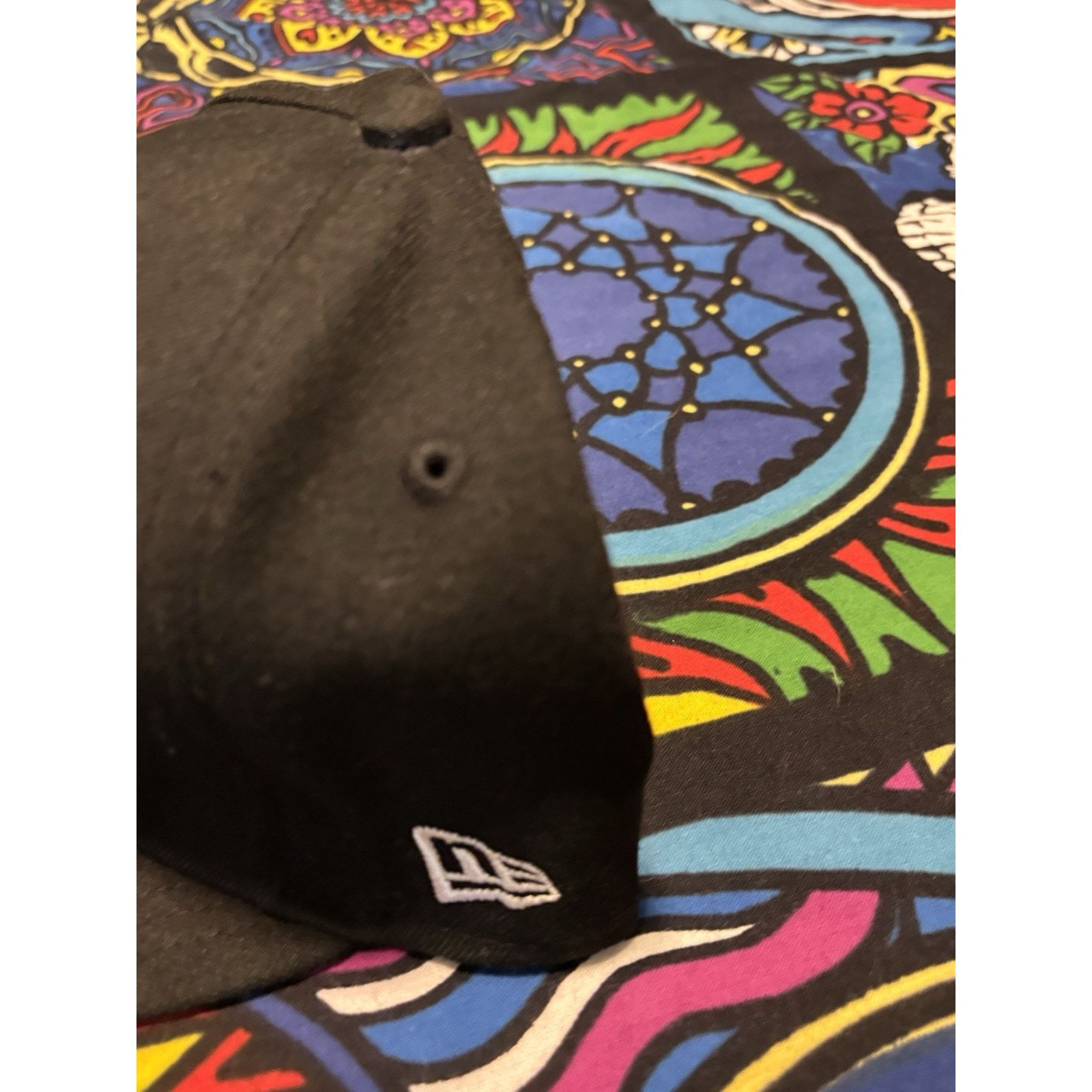 New Era Los Angeles Dodgers Black flex fit 7 5/8 Size ONE SIZE - 3 Thumbnail