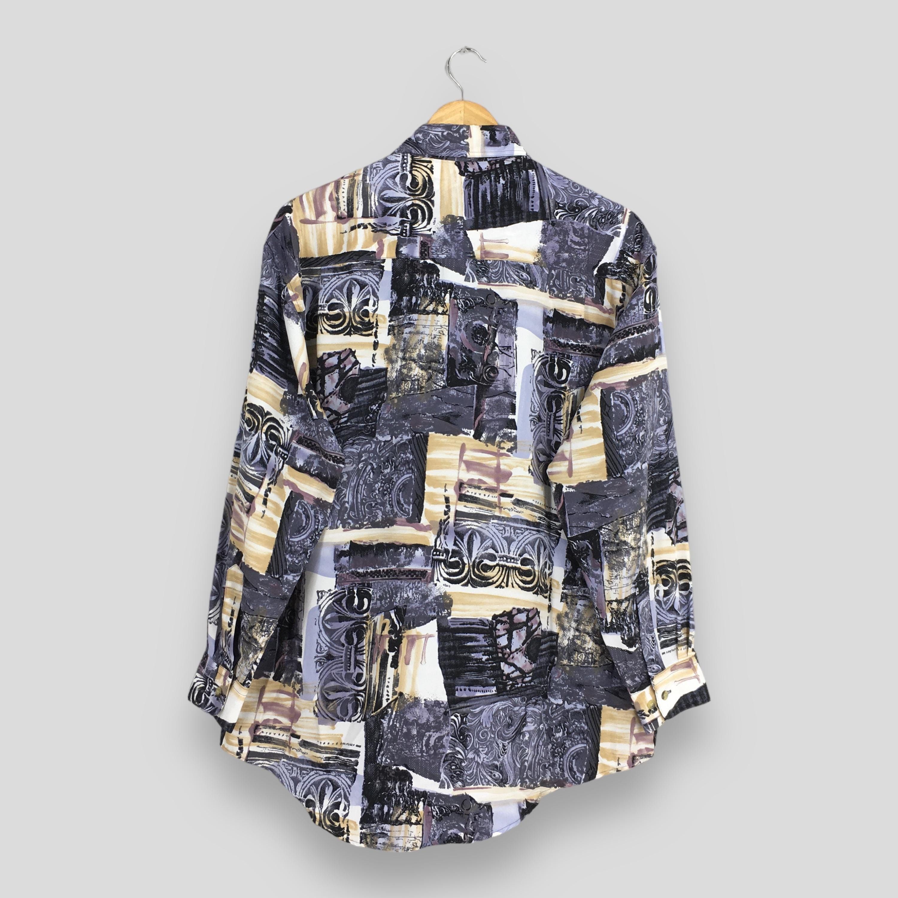 Other Vintage 90's Baroque Abstract Casual Shirt Medium Size US M / EU 48-50 / 2 - 7 Thumbnail