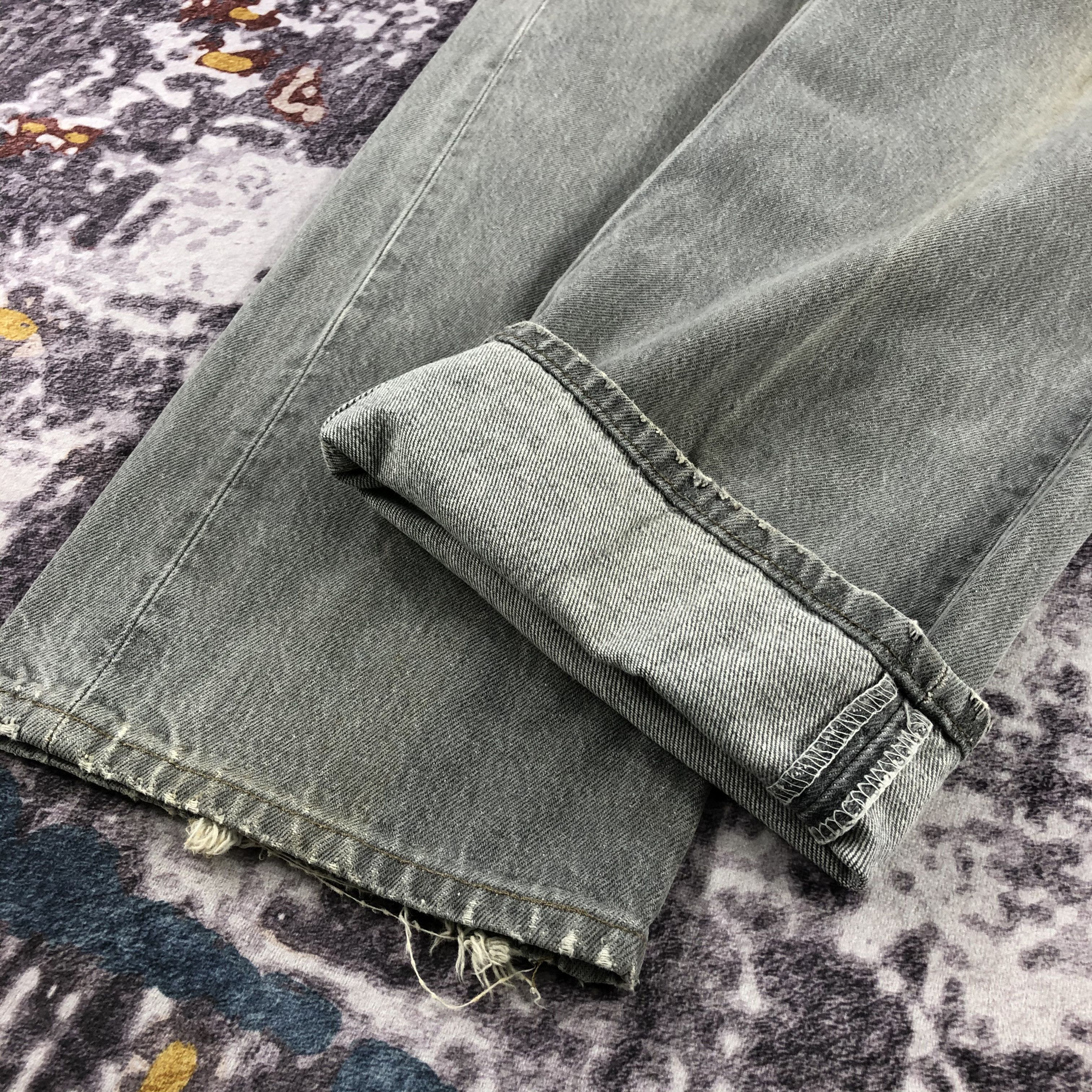 Levi's × Vintage Vintage 90s Faded Black Levis 501 Jeans-JM2382 Size US 38 / EU 54 - 7 Thumbnail