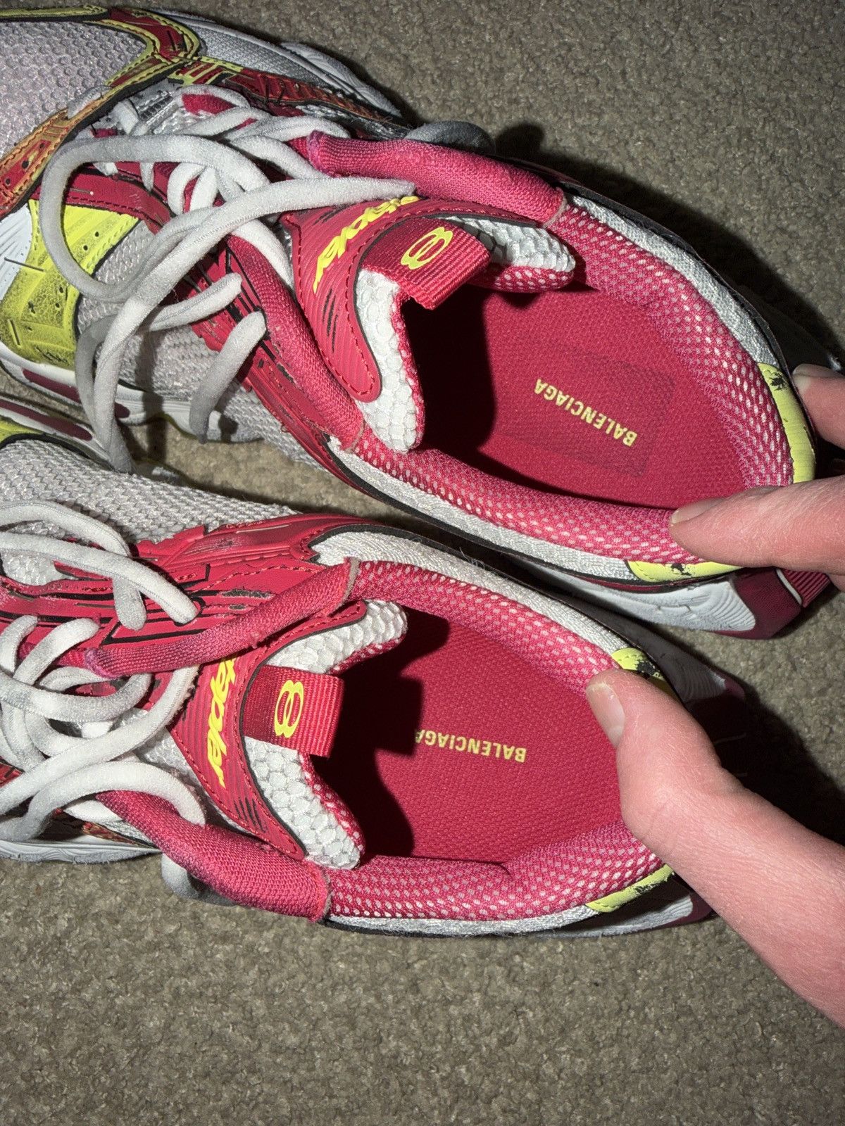 Balenciaga balenciaga stapler red yellow size 44 Size US 11 / EU 44 - 7 Thumbnail
