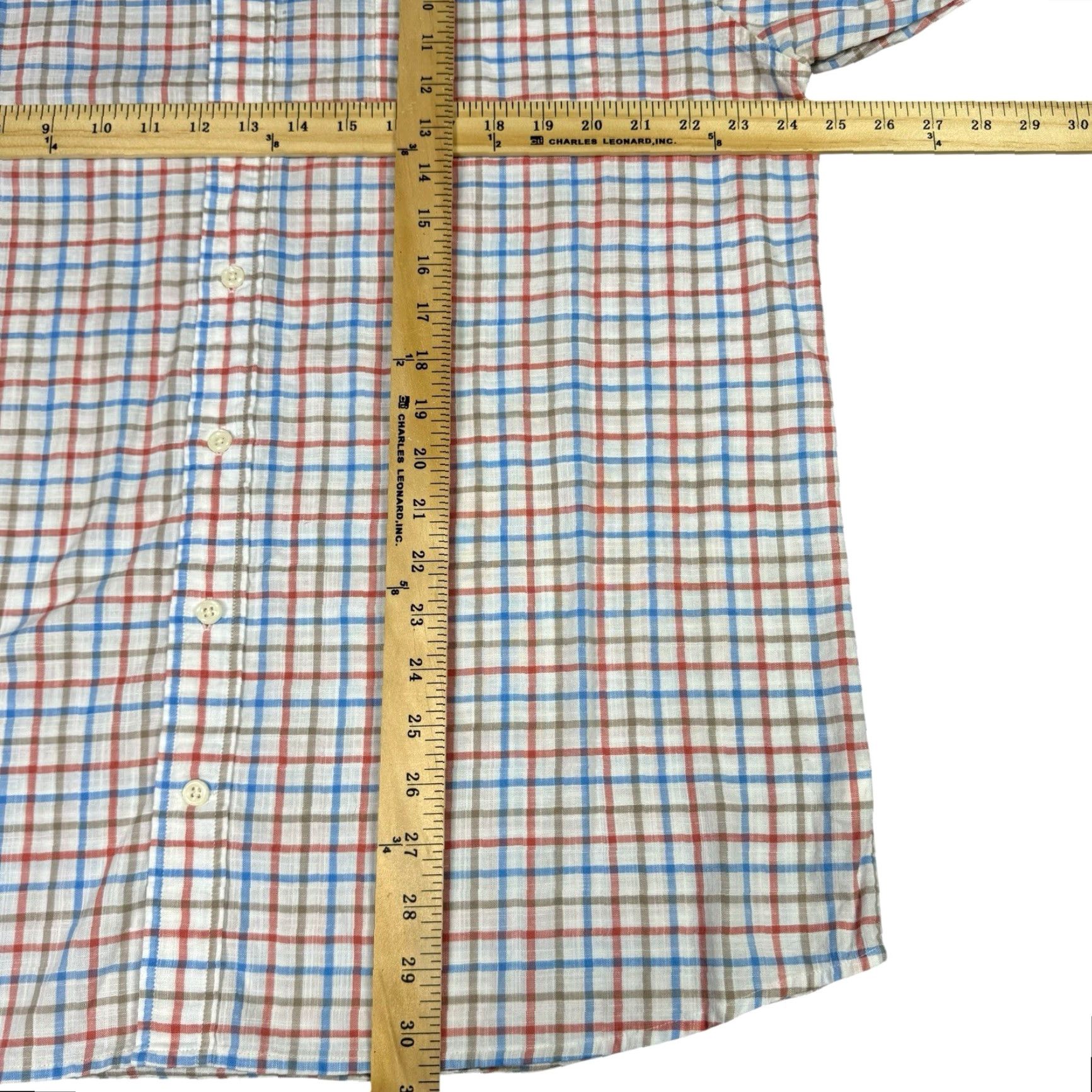johnnie-O VINTAGE Johnnie-O Shirt Mens 2XL Hangin Out Windowpane Button Down Casual Surfer Shirt Size US XXL / EU 58 / 5 - 6 Thumbnail