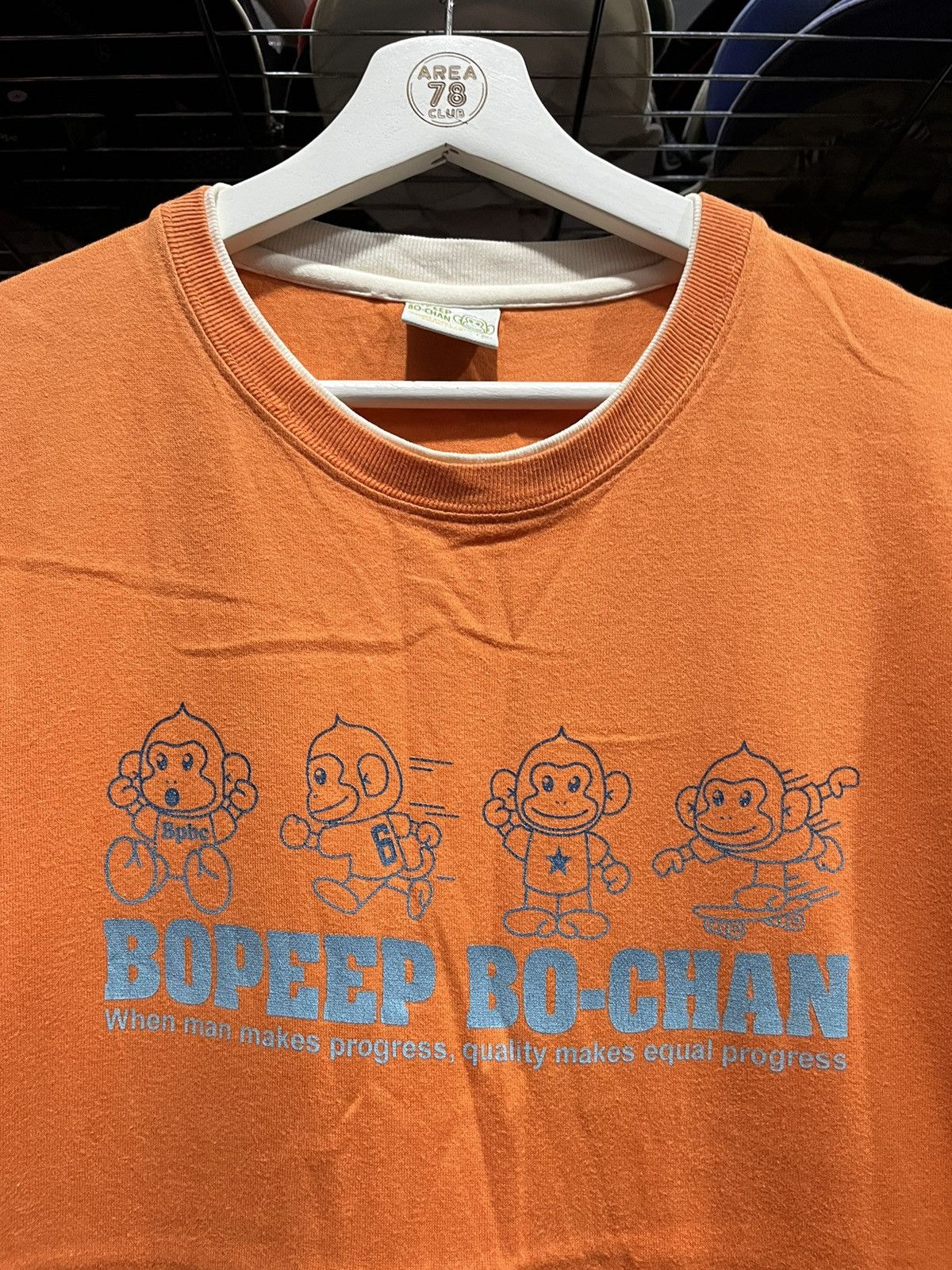 Vintage Bopeep Bo-Chan Funny Double Layer Tee 00s Size US M / EU 48-50 / 2 - 3 Thumbnail