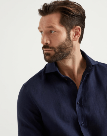 Brunello Cucinelli Shirt in Navy Size US M / EU 48-50 / 2 - 4 Thumbnail