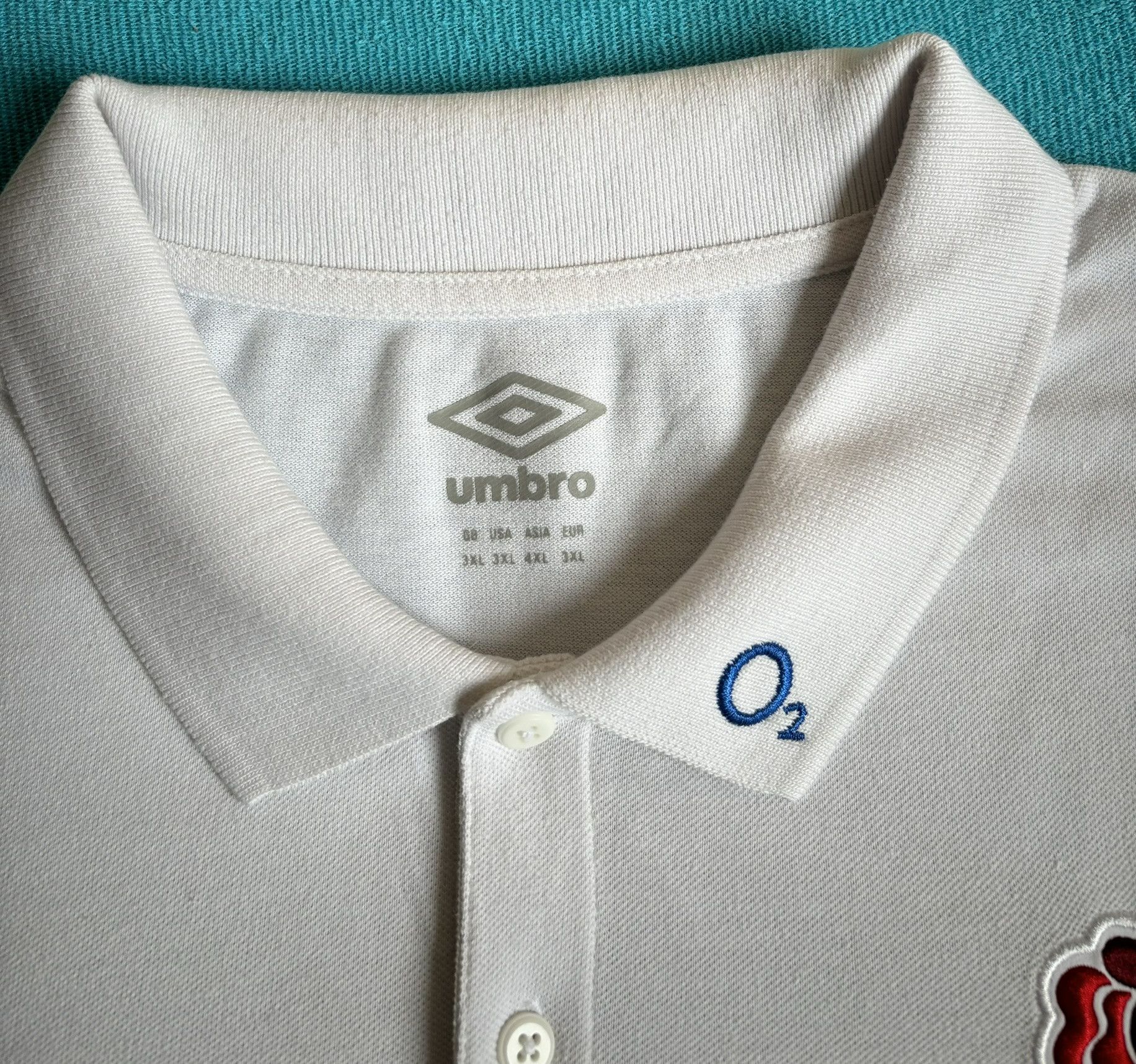Umbro Polo England Rugby Umbro o2 size. 3XL Size US XXL / EU 58 / 5 - 11 Thumbnail
