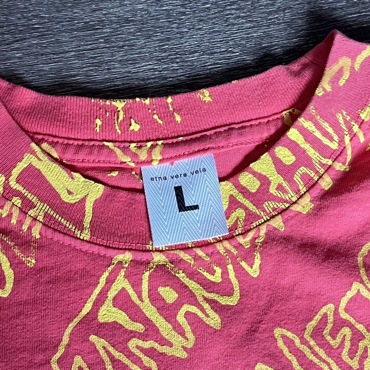 Drain Gang × Sad Boys Fakemink Etna Vera Vela All Over Print Long Sleeve Pink Tee Size US L / EU 52-54 / 3 - 6 Thumbnail