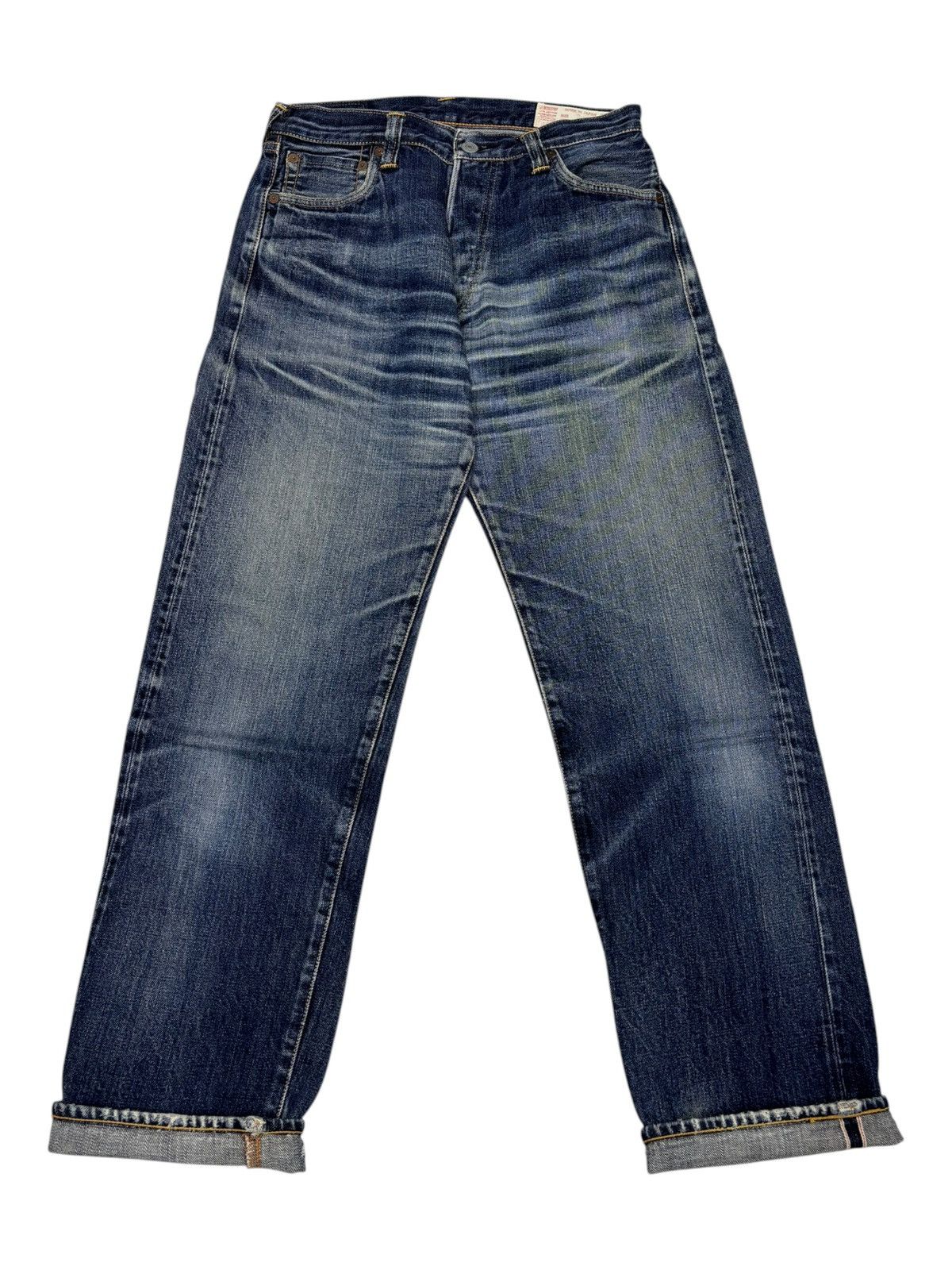 Evisu THRASHED EVISU SELVEDGE CLAWMARK DISTRESSED DENIM JEANS Size US 29 - 9 Thumbnail