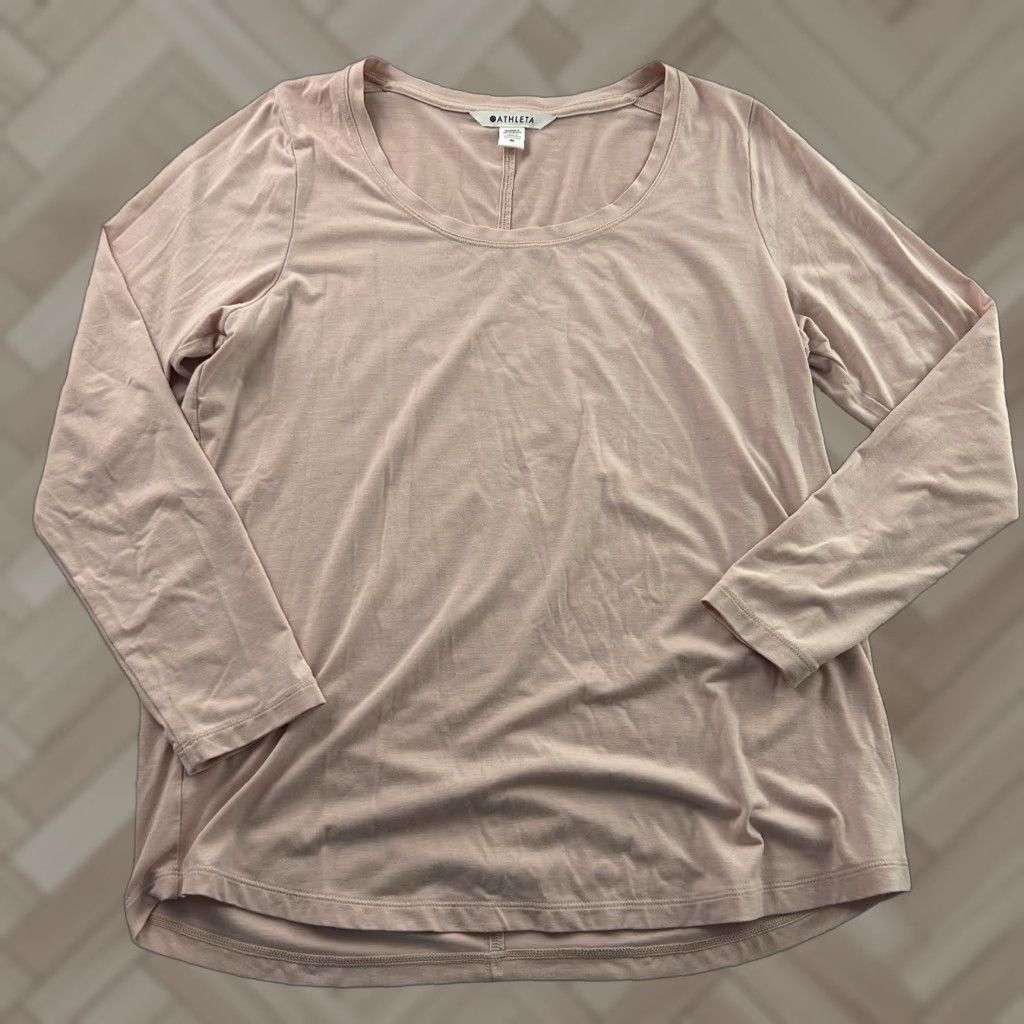 Athleta Athleta Long Sleeve Stratus II Top Women's M Pink Shirt Activewear Mens? Size M / US 6-8 / IT 42-44 - 1 Thumbnail