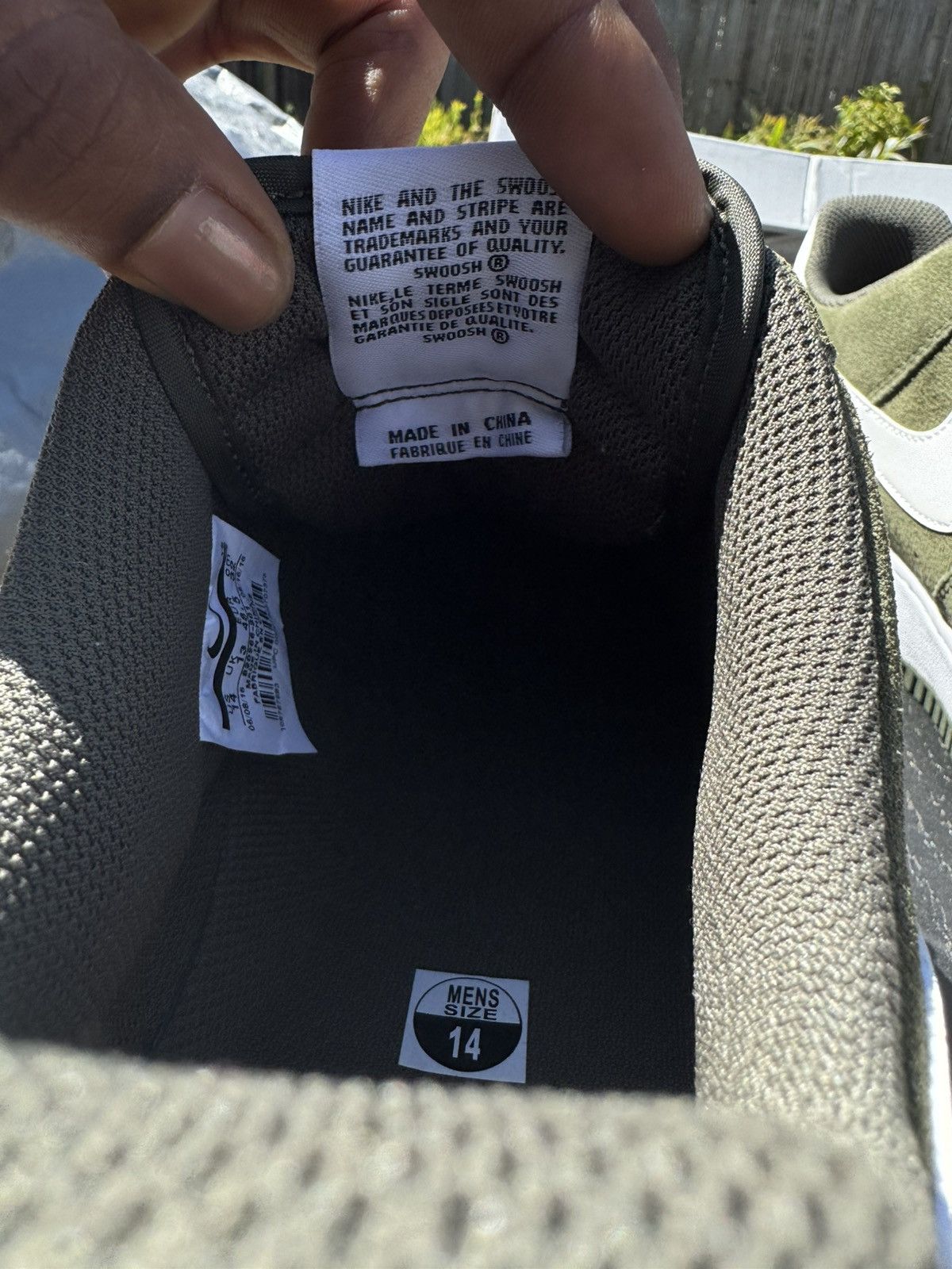 Nike Air Force 1 Cargo White/ White-Cargo Khaki Size US 14 / EU 47 - 11 Thumbnail