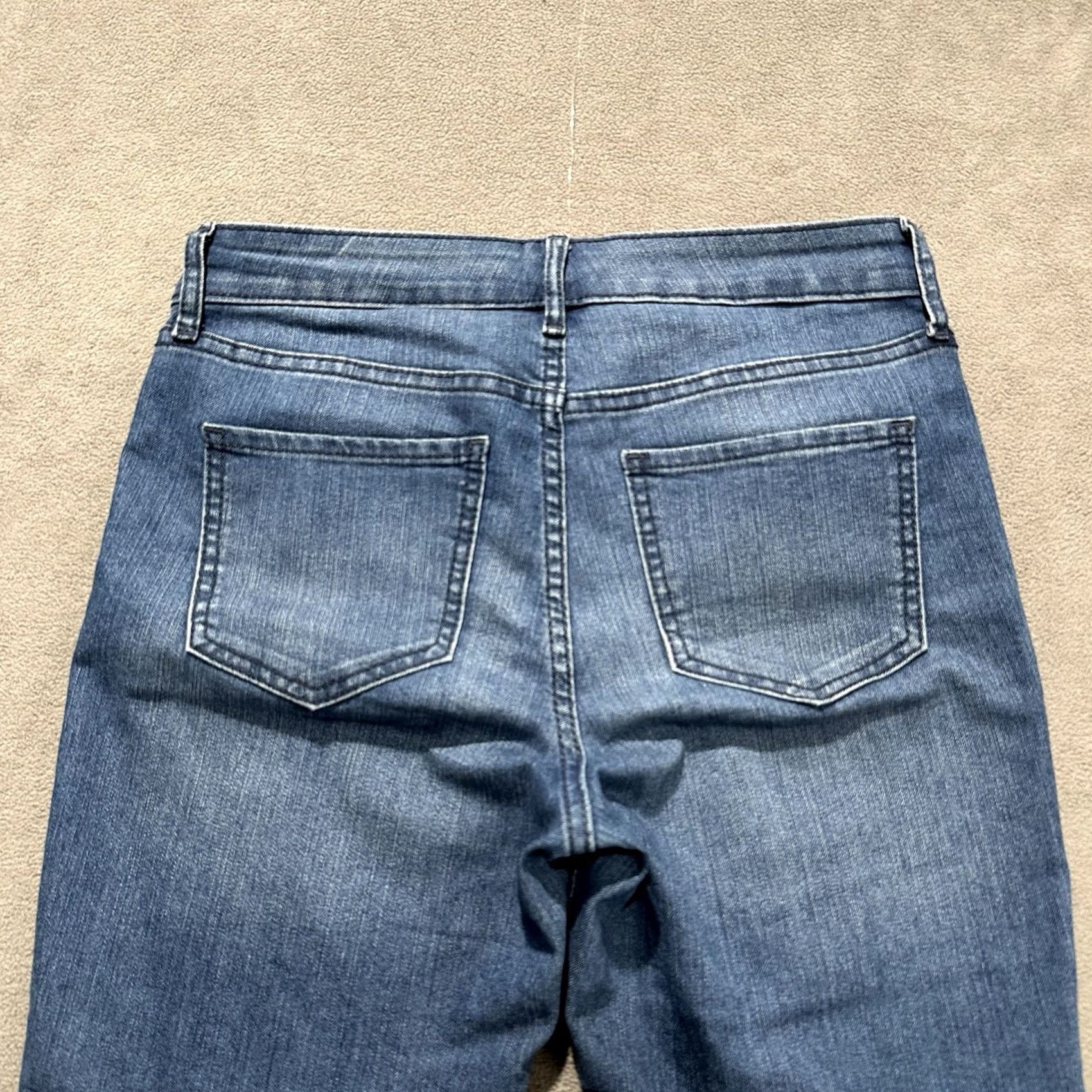 Old Navy Old Navy Womens Jeans 4 Short Blue Denim Mid Rise Super Skinny Stretch GUC Size 27" / US 4 / IT 40 - 4 Thumbnail