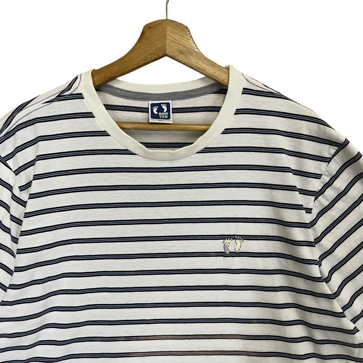 Hang Ten Hang Ten Small Logo Stripe Tee Size US M / EU 48-50 / 2 - 2 Thumbnail