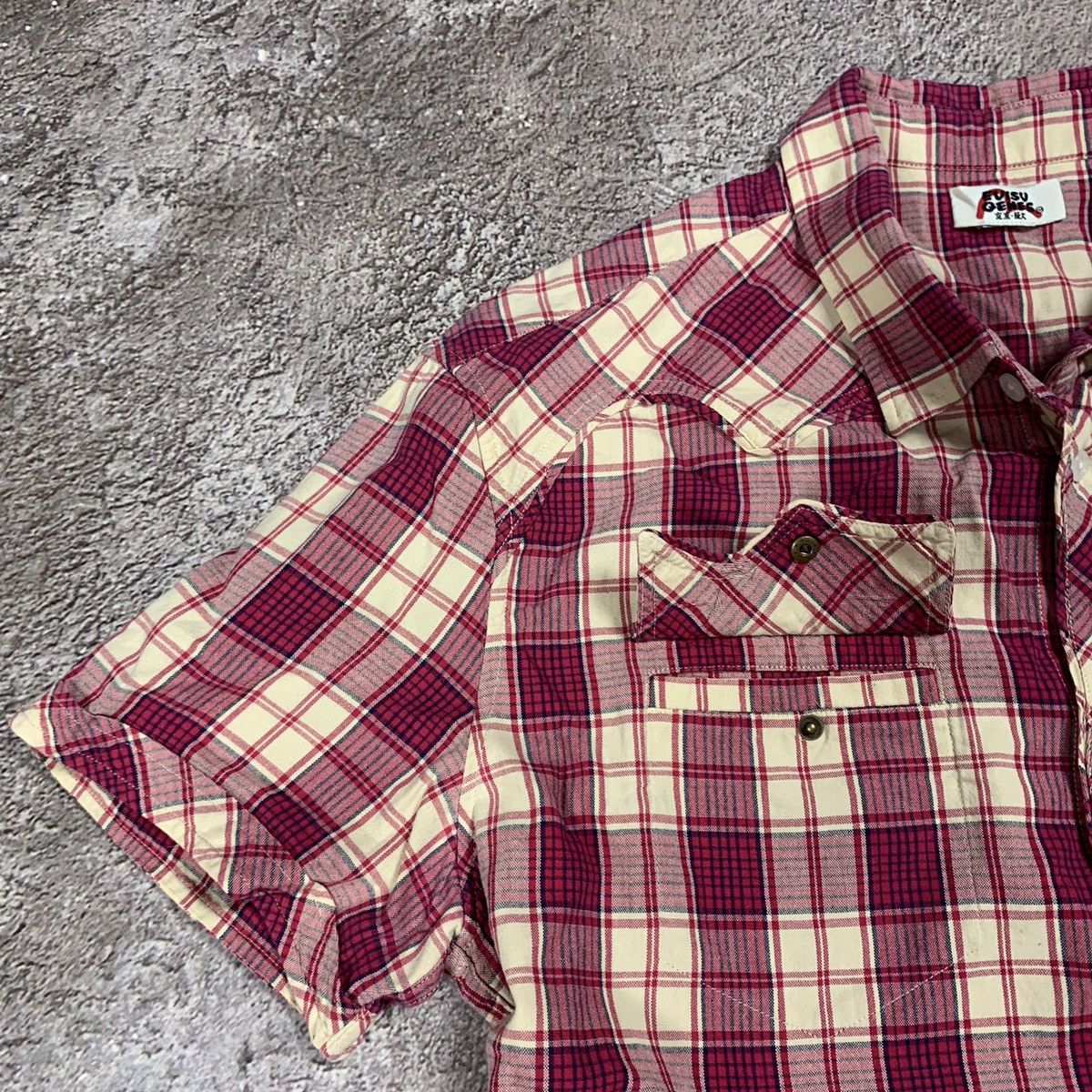 Vintage Vintage Y2K Plaid Short Sleeve Shirt Streetwear Casual XL Size XL / US 12-14 / IT 48-50 - 3 Thumbnail