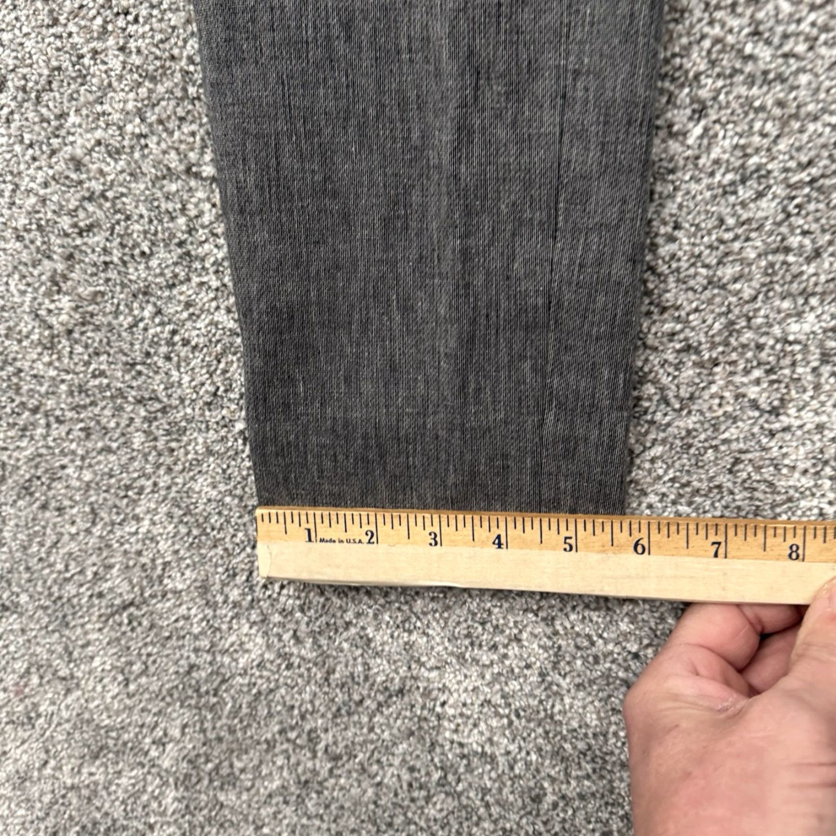Banana Republic Banana Republic Sloan Pants Women Size 2 Regular Gray Cotton Spandex Straight Front Office Chic, Minimalist, Dress Pants, City, Preppy Size 26" / US 2 / IT 38 - 2 Thumbnail