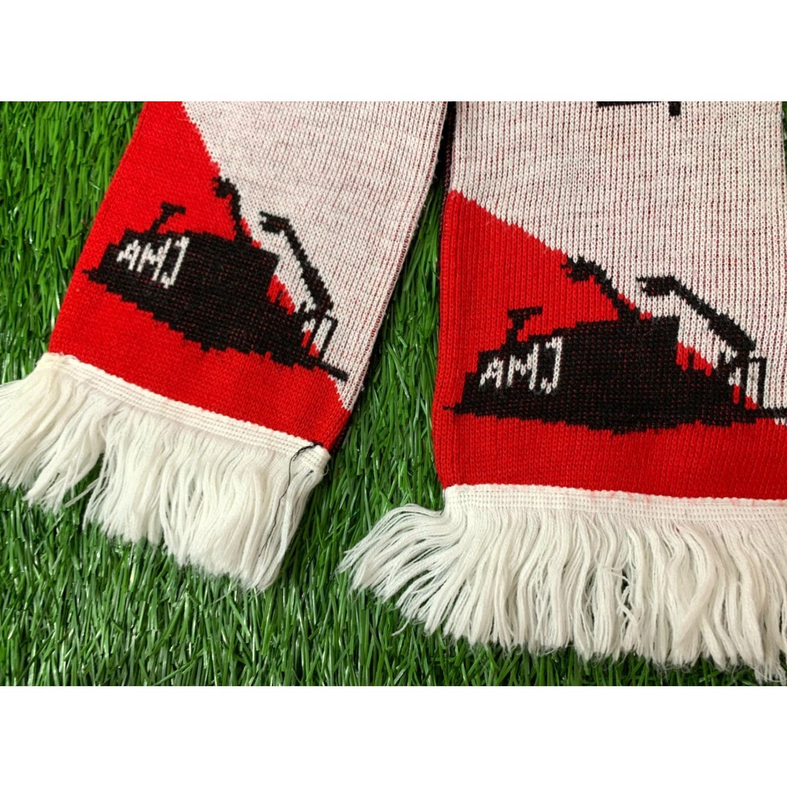 Vintage Official Product Scarf One Size - Black Red White, Acrylic, Men, Casual Scarves, Vintage No Size ONE SIZE - 3 Thumbnail