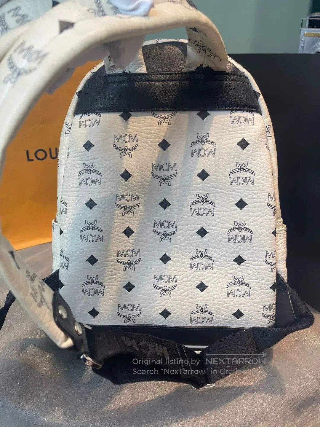 MCM MCM Small Studded White Backpack. Size ONE SIZE - 5 Thumbnail