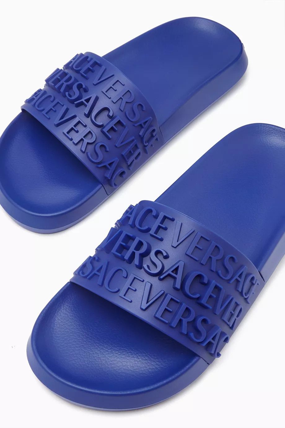 Versace o1y0425 Logo Slippers in Blue Size US 8 / EU 41 - 4 Thumbnail