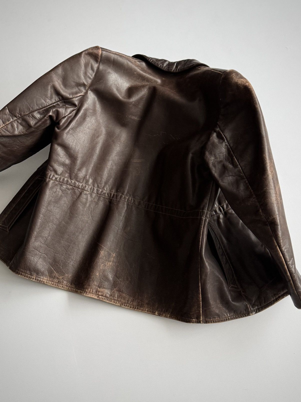 Vintage Vintage WW2 1940s German Motorcycle Leather Blouson Jacket Size US S / EU 44-46 / 1 - 8 Thumbnail