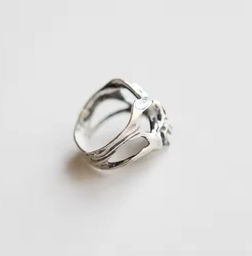 Other Vintage Punk Skeleton Head Resizeable Ring Size ONE SIZE - 3 Thumbnail