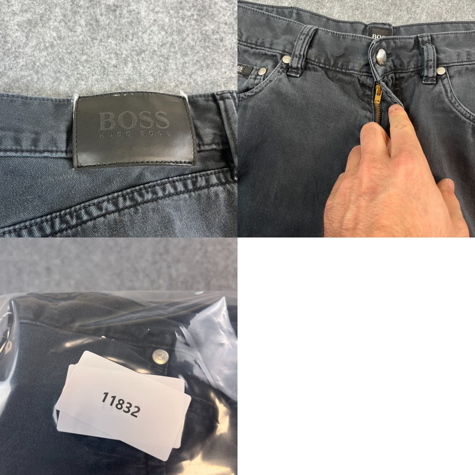 Hugo Boss VINTAGE Hugo Boss Jeans Regular Straight Mens 32 Charcoal Grey Cotton Denim 5-Pocket Brand: Hugo Boss Mens Jeans Straight 32 Charcoal Wash Grey Cotton Size US 32 / EU 48 - 8 Thumbnail