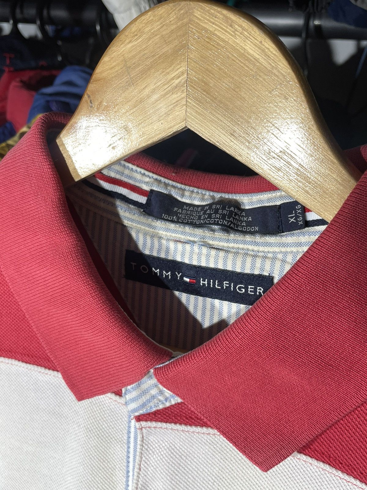 Tommy Hilfiger × Vintage Polo T-shirt Tommy Hilfiger Big Flag 90’s Vintage Size US XL / EU 56 / 4 - 5 Thumbnail
