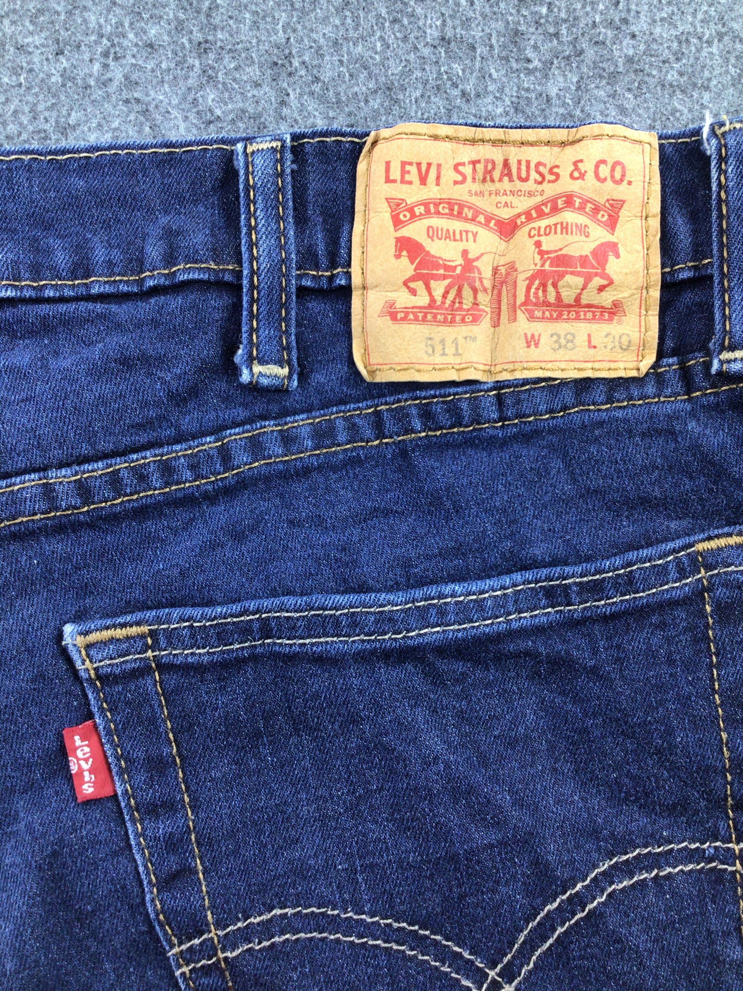 Levi's Vintage Levis 511 Jeans Blue Wash Denim KJ229 Size US 37 - 5 Thumbnail