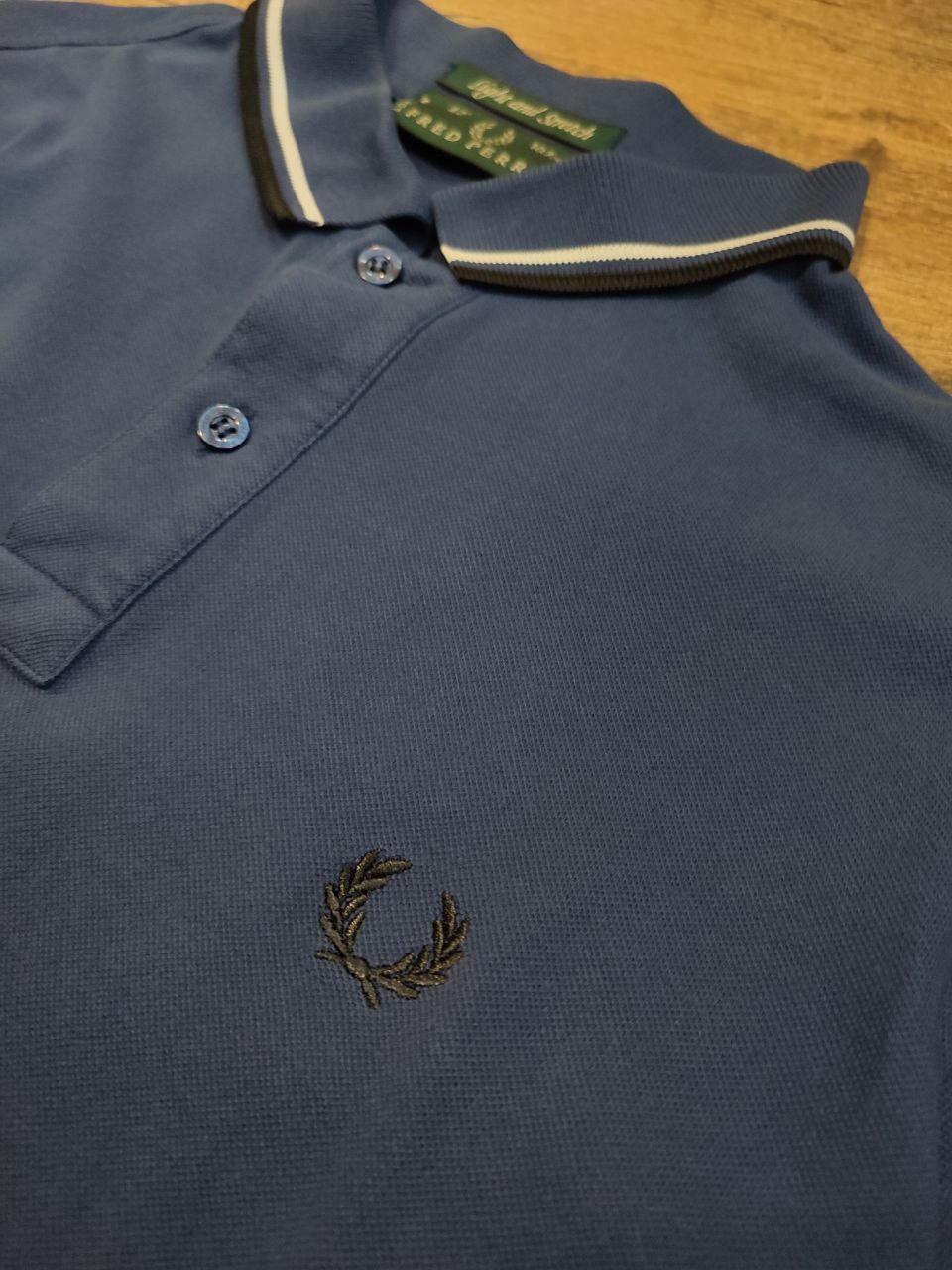 Fred Perry Vintage Fred Perry long sleeve polo shirt Blue 90s Itali Size US XL / EU 56 / 4 - 3 Thumbnail